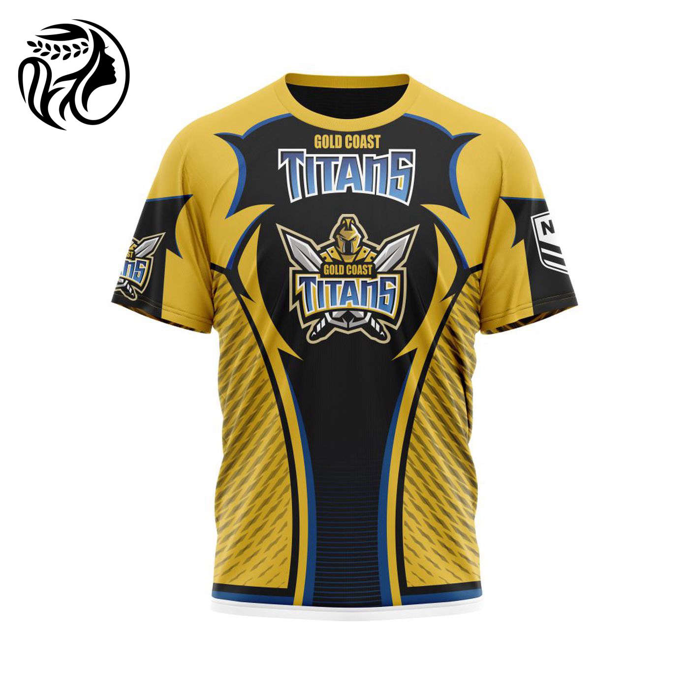 NRL Gold Coast Titans | Specialized 2021 Concepts Kits 04 3d Printed Hoodie 3d Printed Hoodie