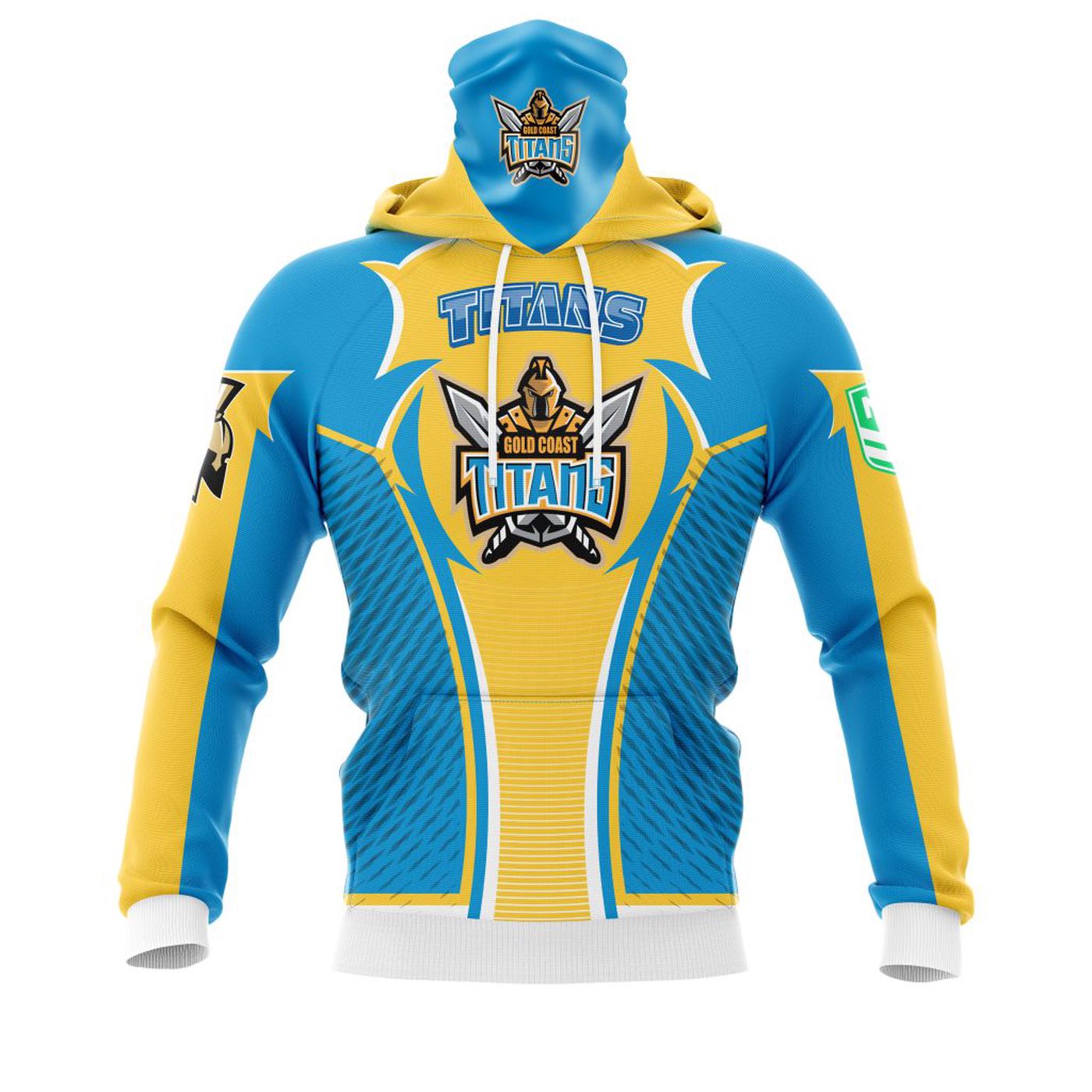 NRL Gold Coast Titans | Specialized 2021 Concepts Kits 04 V1 3d Printed Hoodie 3d Printed Hoodie