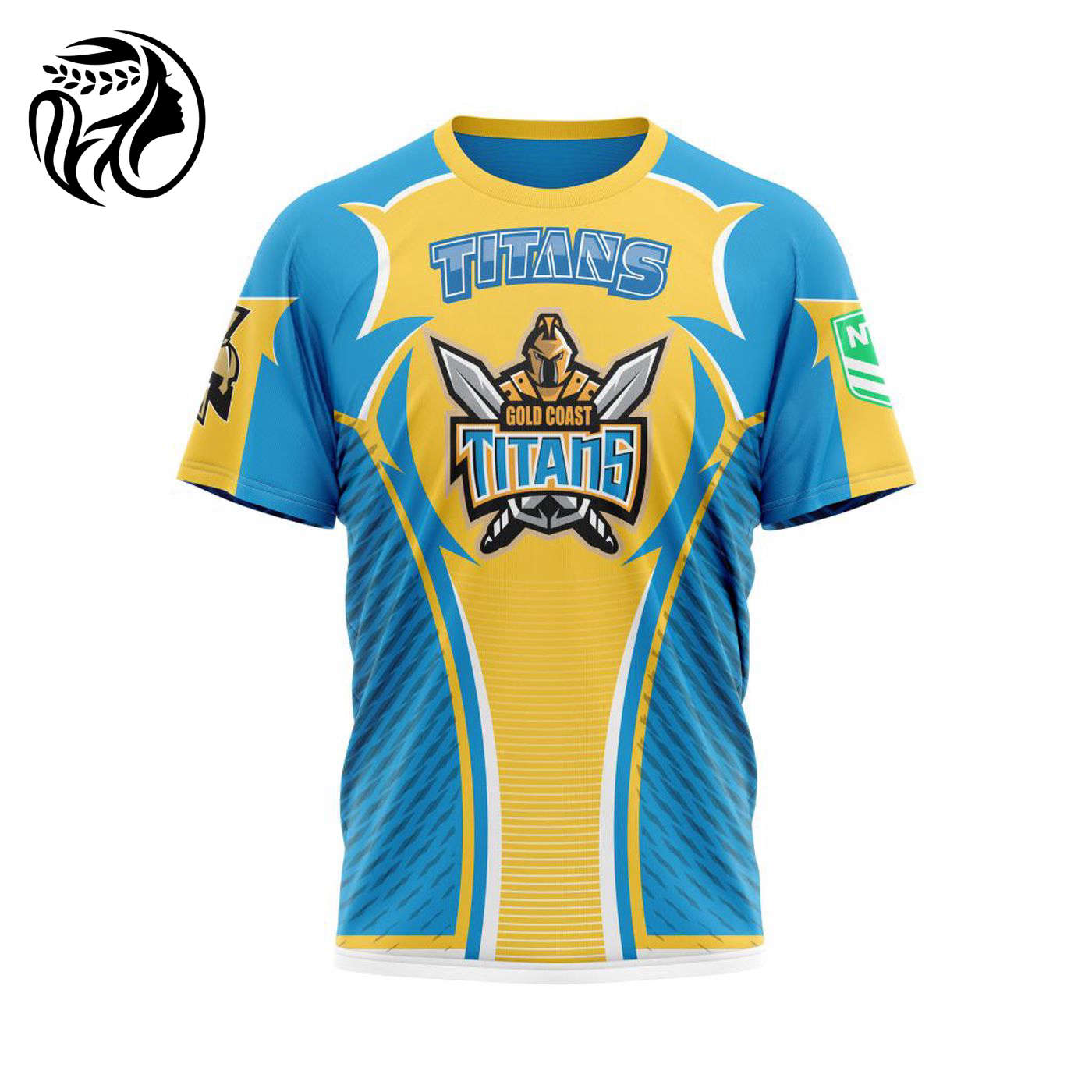 NRL Gold Coast Titans | Specialized 2021 Concepts Kits 04 V1 3d Printed Hoodie 3d Printed Hoodie