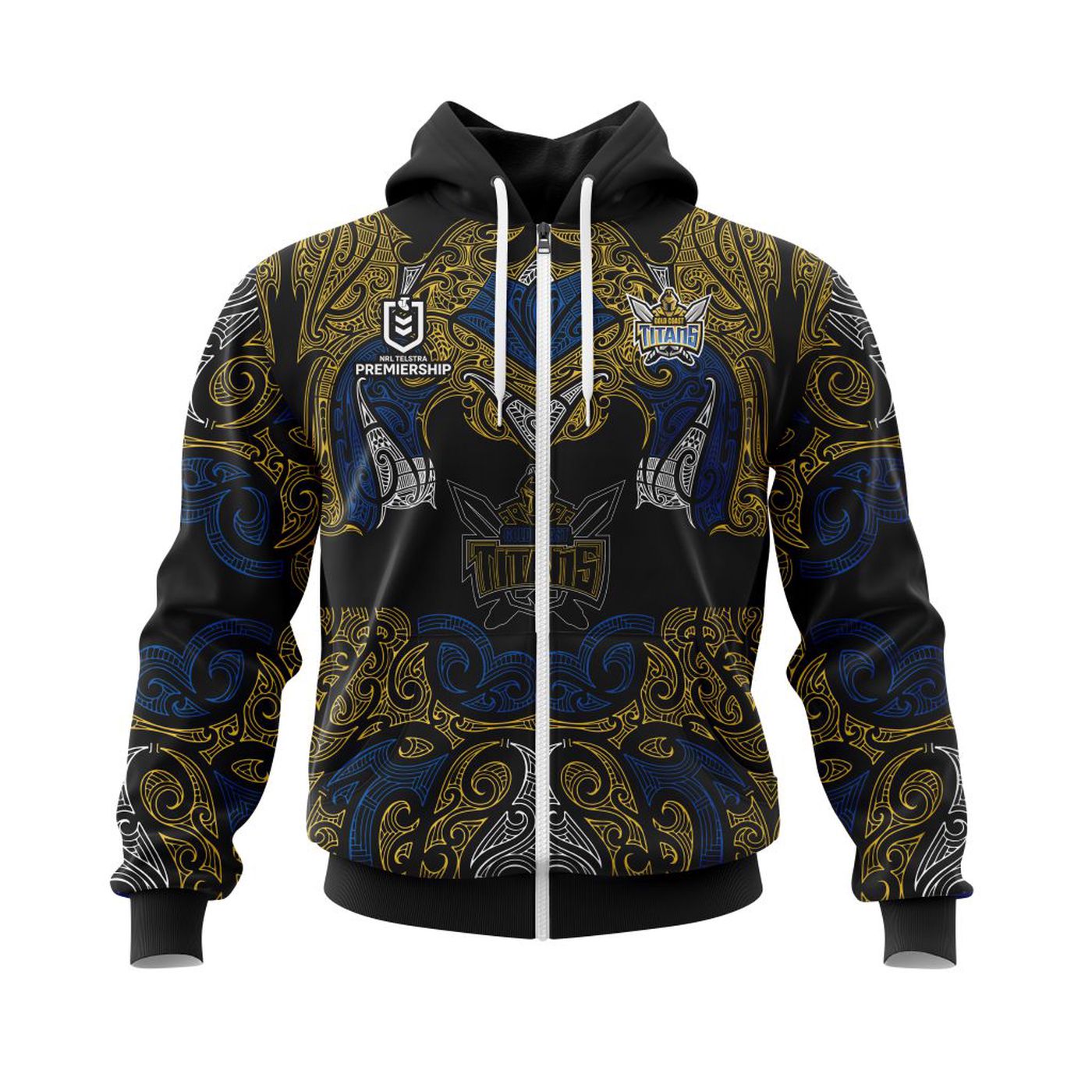 NRL Gold Coast Titans | Specialized 2021 Concepts Kits V10 3d Printed Hoodie 3d Printed Hoodie