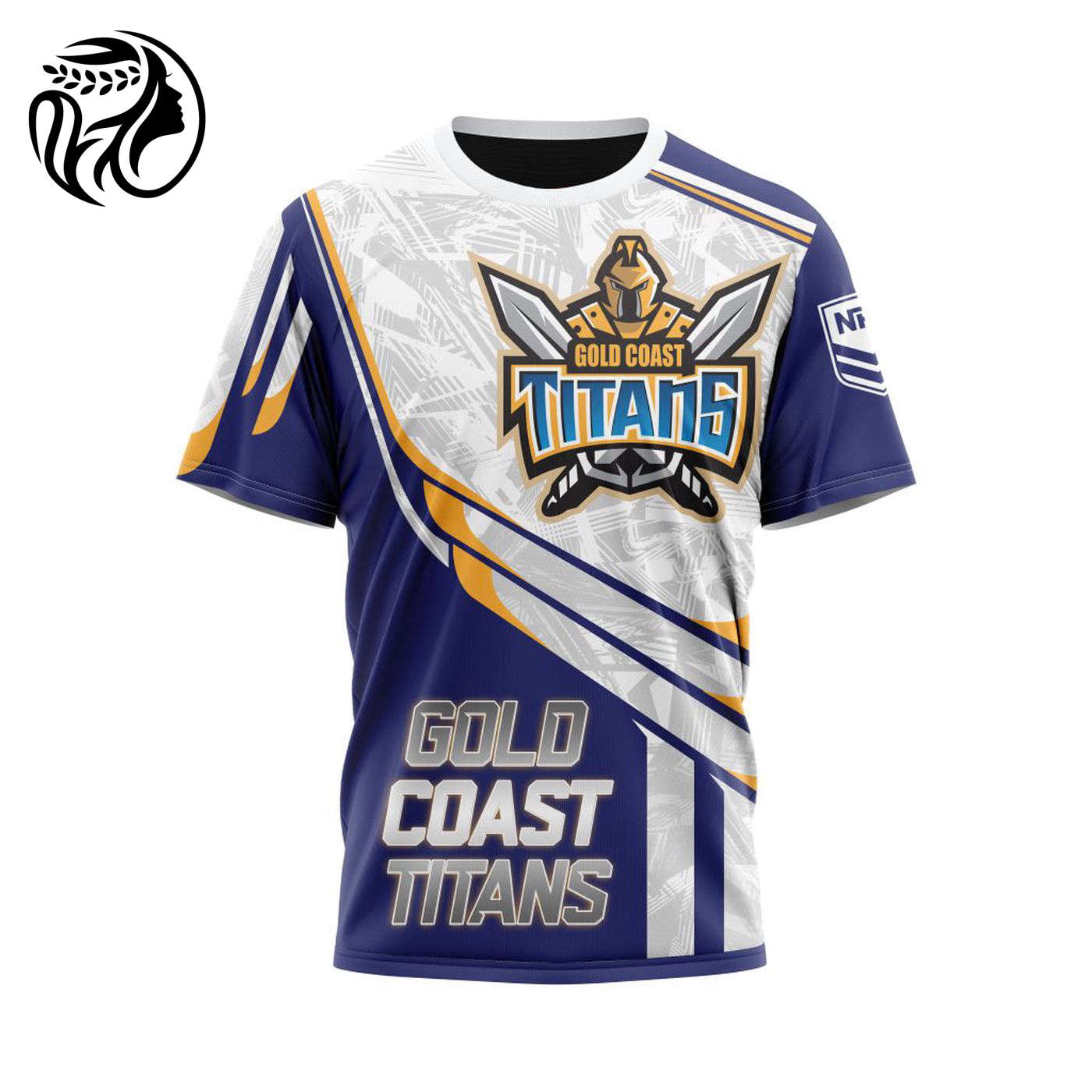 NRL Gold Coast Titans | Specialized 2021 Concepts Kits V6 3d Printed Hoodie 3d Printed Hoodie