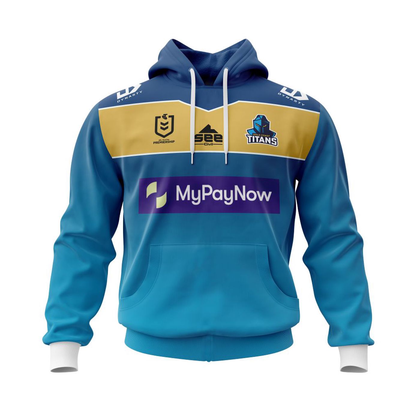 NRL Gold Coast Titans | Specialized 2022 Home Kits 3d Printed Hoodie 3d Printed Hoodie