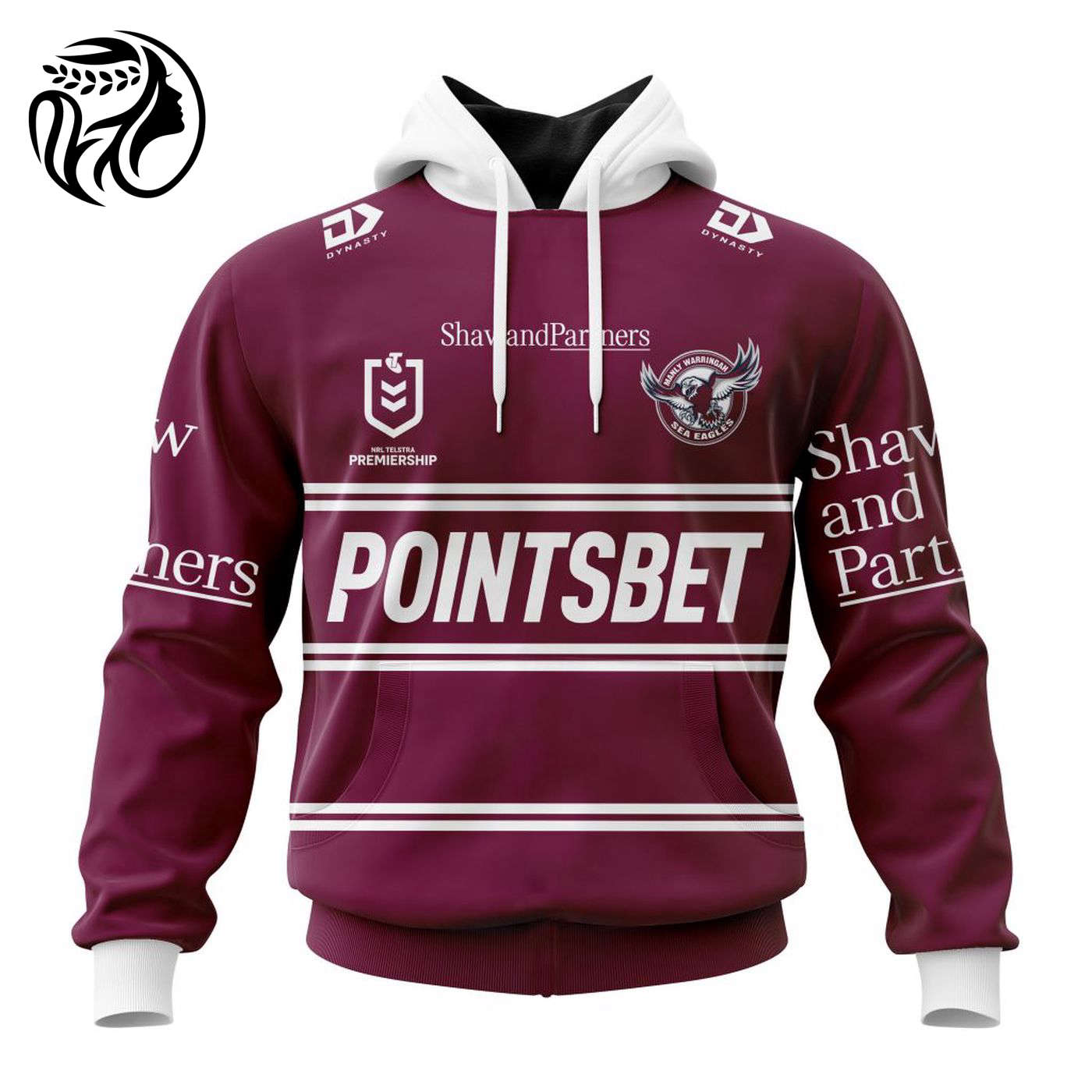 NRL Manly Warringah Sea Eagles Home Kits 2023 3d Printed Hoodie 3d Printed Hoodie