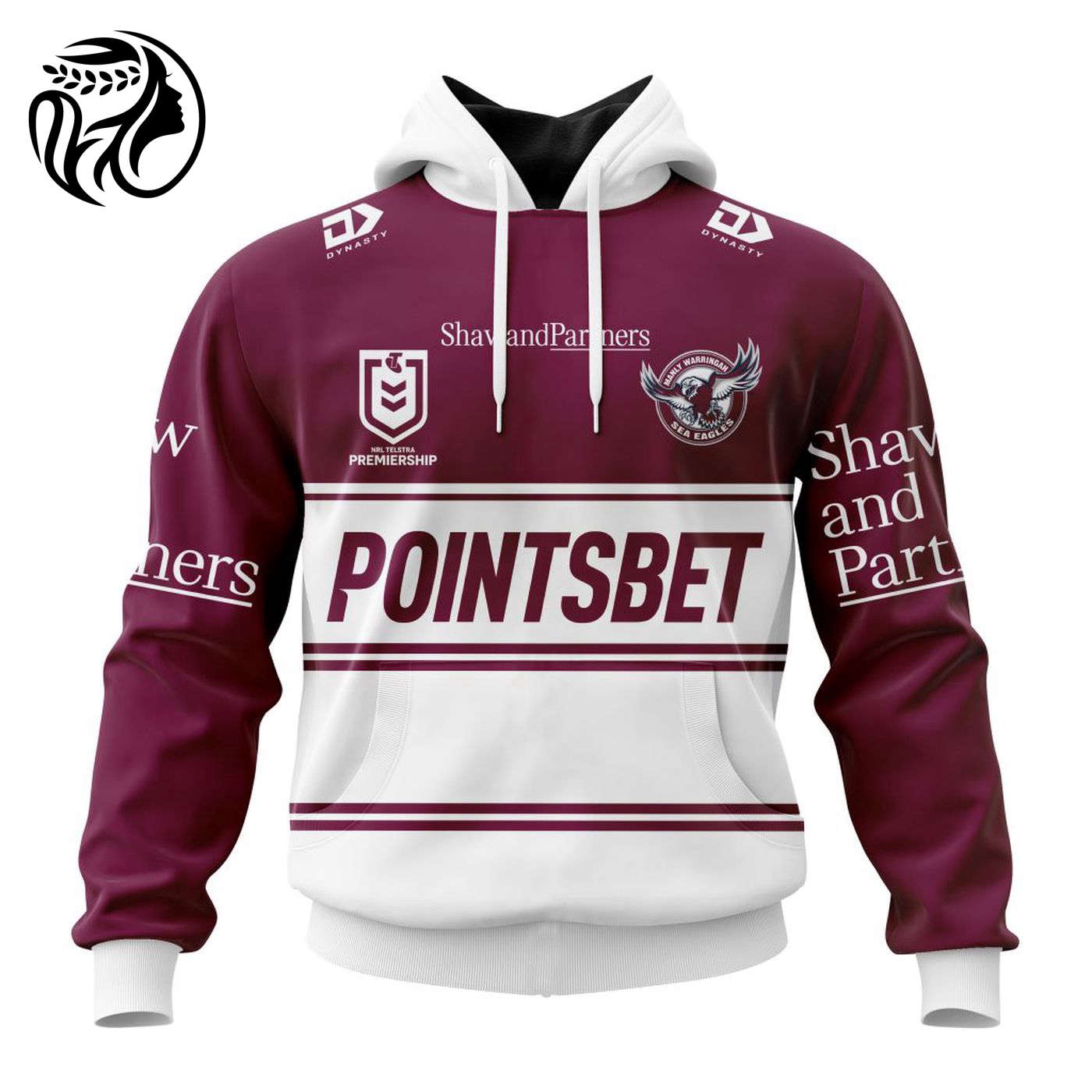 NRL Manly Warringah Sea Eagles Warm Up Kits 2023 3d Printed Hoodie 3d Printed Hoodie