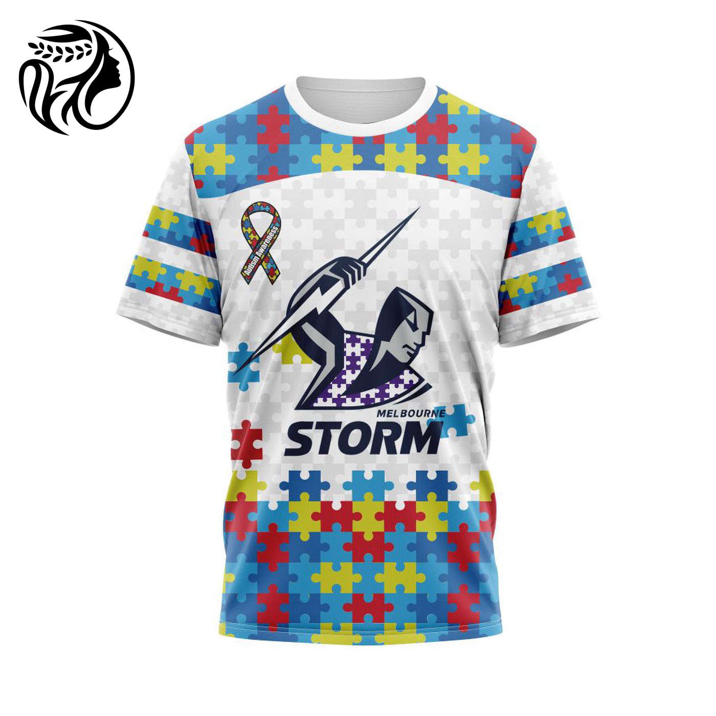 NRL Melbourne Storm Autism Awareness | Concept Kits 3d Printed Hoodie 3d Printed Hoodie