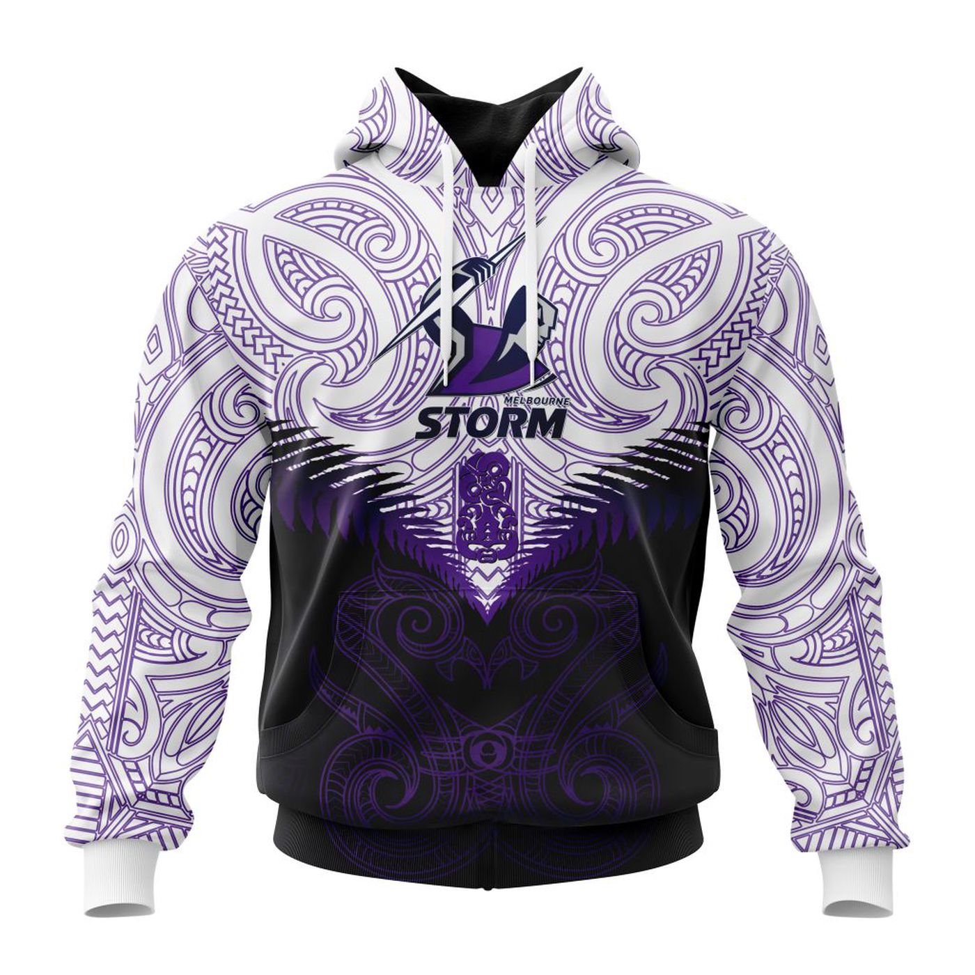 NRL Melbourne Storm Maori Manaia Special Kits ST2201 3d Printed Hoodie 3d Printed Hoodie