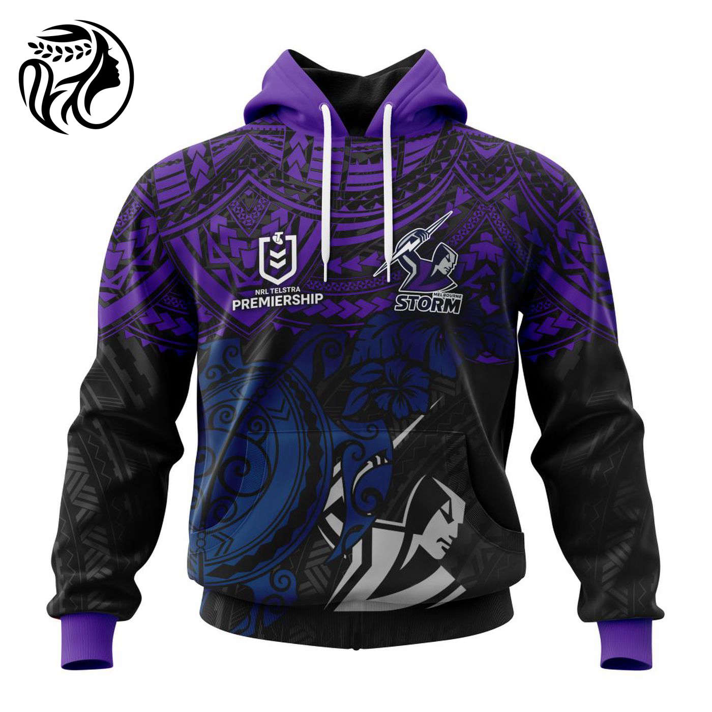 NRL Melbourne Storm Polynesian Concept Kits ST2202 3d Printed Hoodie 3d Printed Hoodie