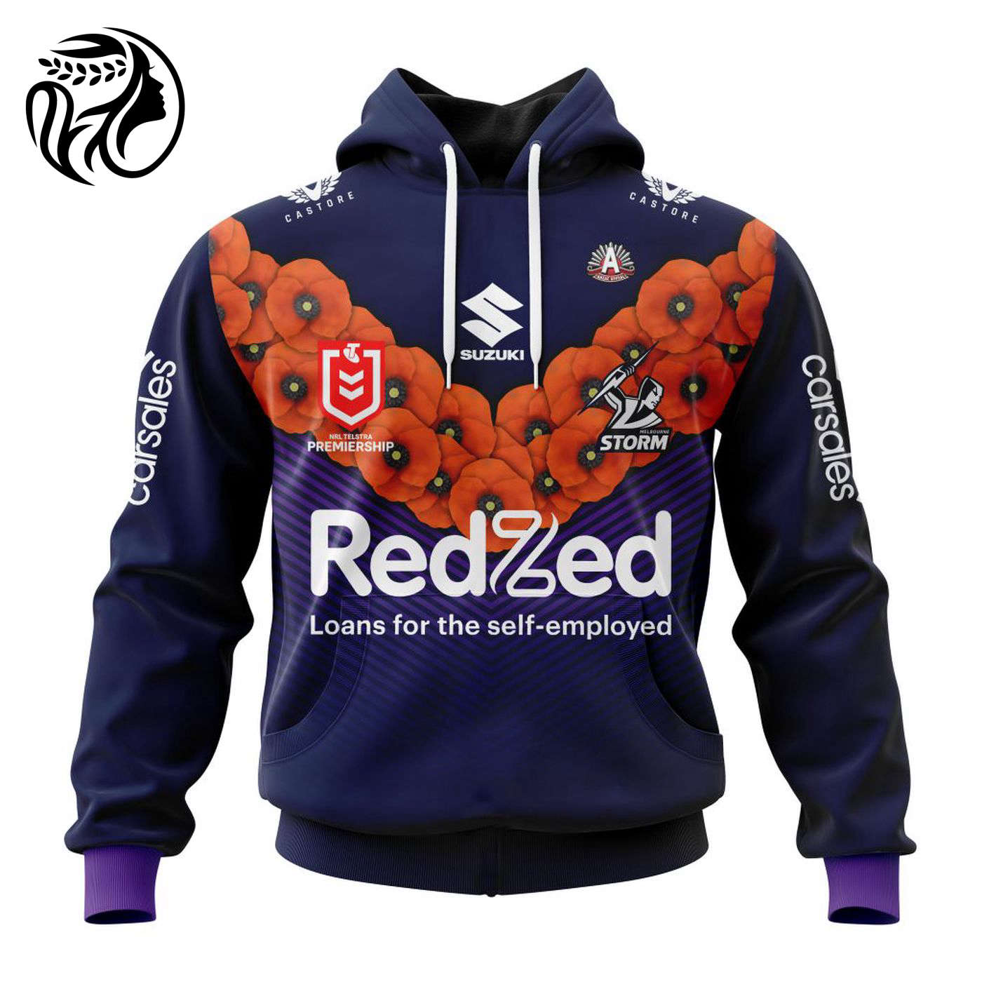 NRL Melbourne Storm Special ANZAC Day Kits 2023 3d Printed Hoodie 3d Printed Hoodie