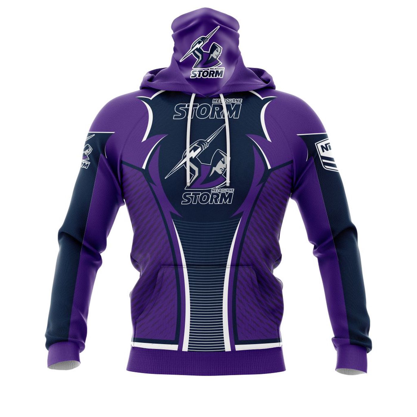 NRL Melbourne Storm | Specialized 2021 Concepts Kits 04 3d Printed Hoodie 3d Printed Hoodie