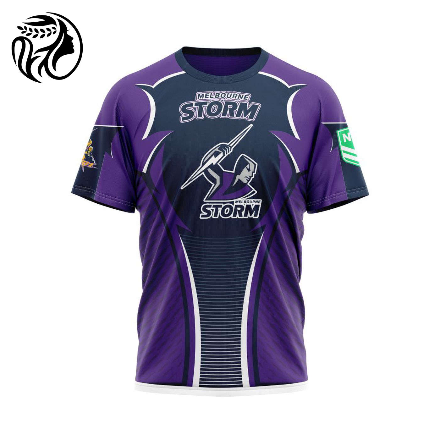 NRL Melbourne Storm | Specialized 2021 Concepts Kits 04 V1 3d Printed Hoodie 3d Printed Hoodie