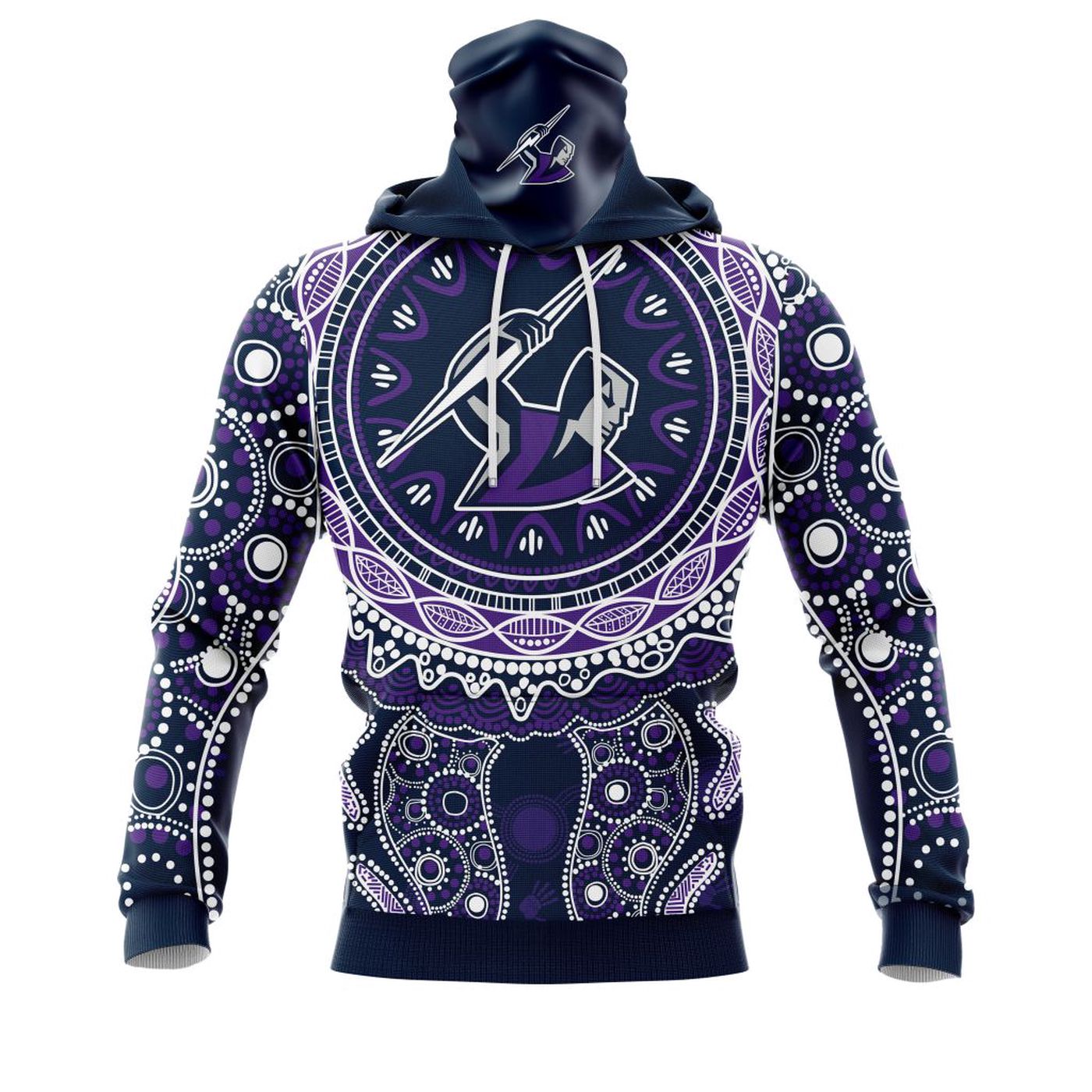 NRL Melbourne Storm  | Specialized 2021 Maori Concepts Kits V7 3d Printed Hoodie 3d Printed Hoodie