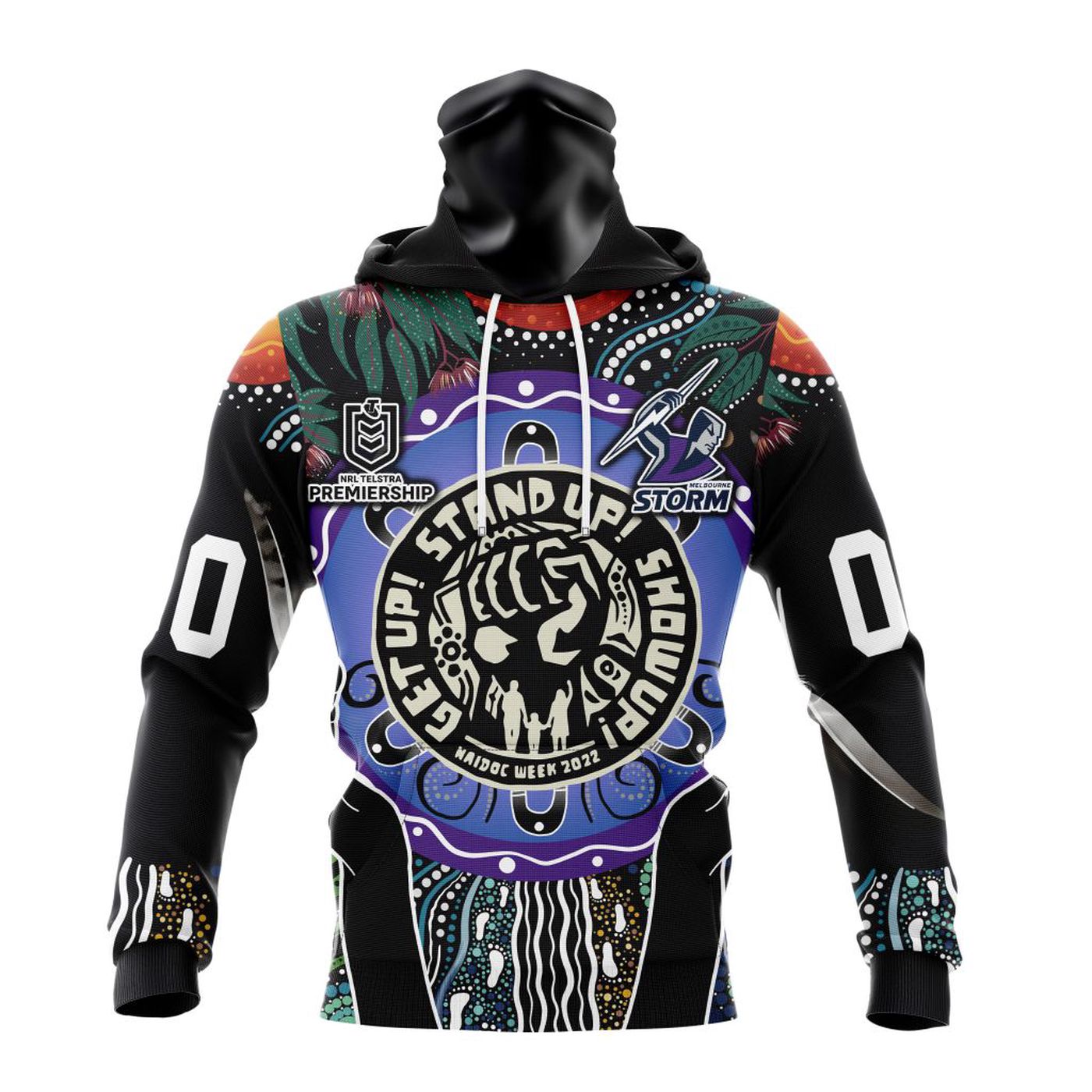 NRL Melbourne Storm | Specialized Concepts Kits For Naidoc Event V0122 3d Printed Hoodie 3d Printed Hoodie