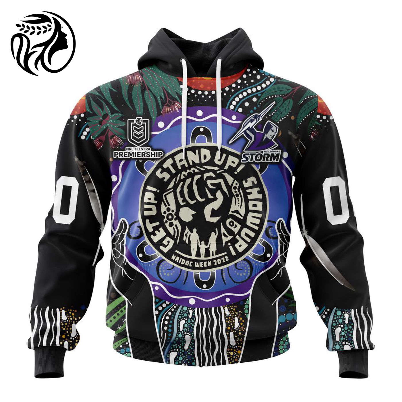 NRL Melbourne Storm | Specialized Concepts Kits For Naidoc Event V0122 3d Printed Hoodie 3d Printed Hoodie