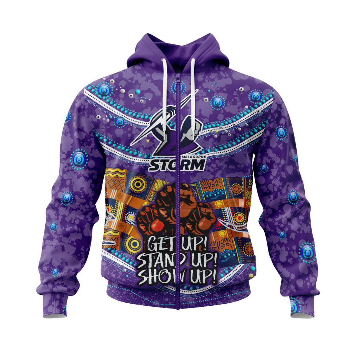 NRL Melbourne Storm | Specialized Indigenous Kits For NAIDOC Week ST2201 3d Printed Hoodie 3d Printed Hoodie