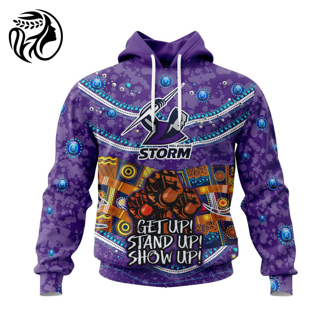 NRL Melbourne Storm | Specialized Indigenous Kits For NAIDOC Week ST2201 3d Printed Hoodie 3d Printed Hoodie