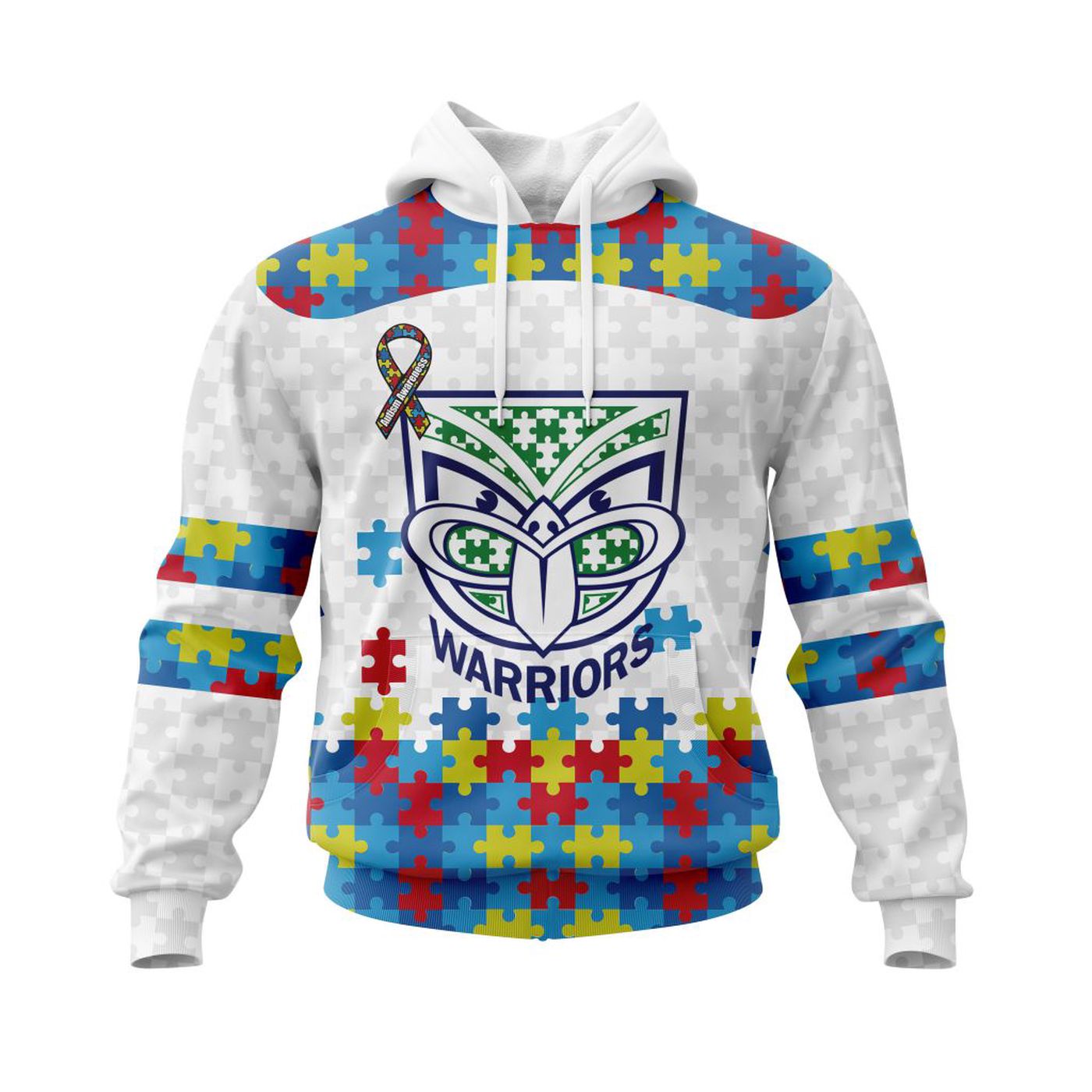 NRL New Zealand Warriors Autism Awareness | Concept Kits 3d Printed Hoodie 3d Printed Hoodie