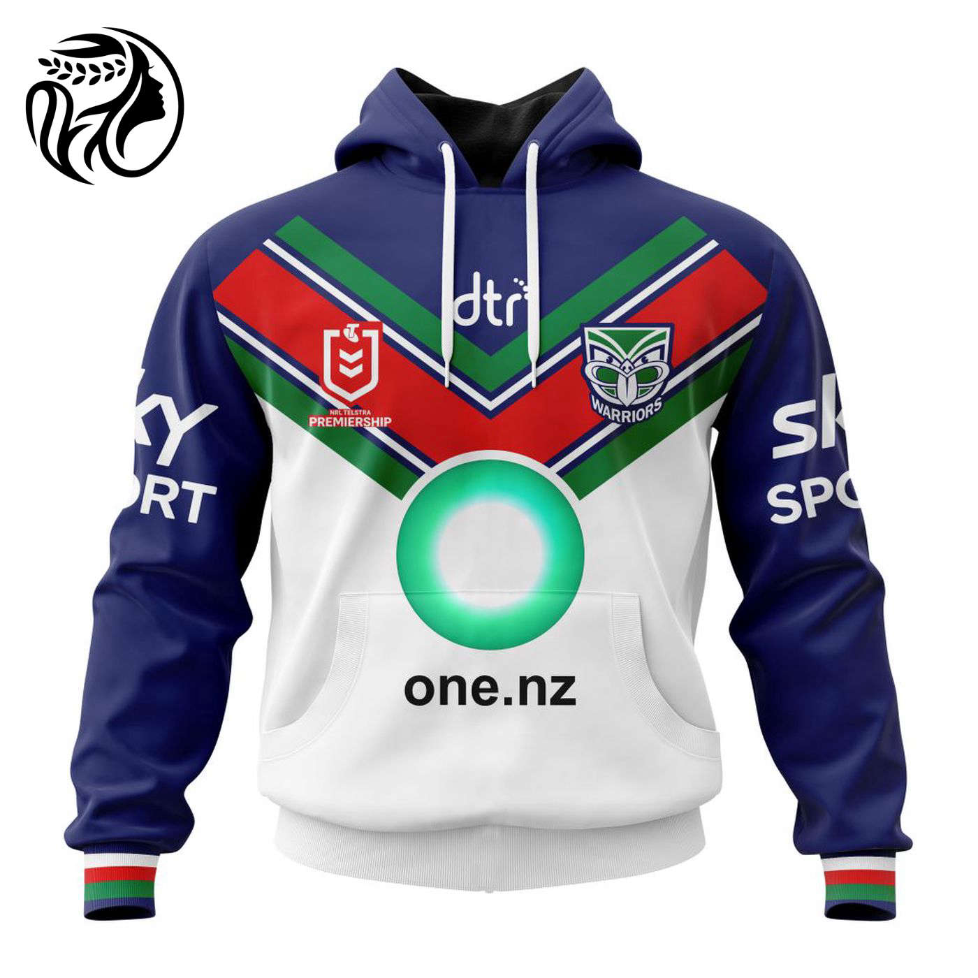 NRL New Zealand Warriors Away Kits 2023 3d Printed Hoodie 3d Printed Hoodie