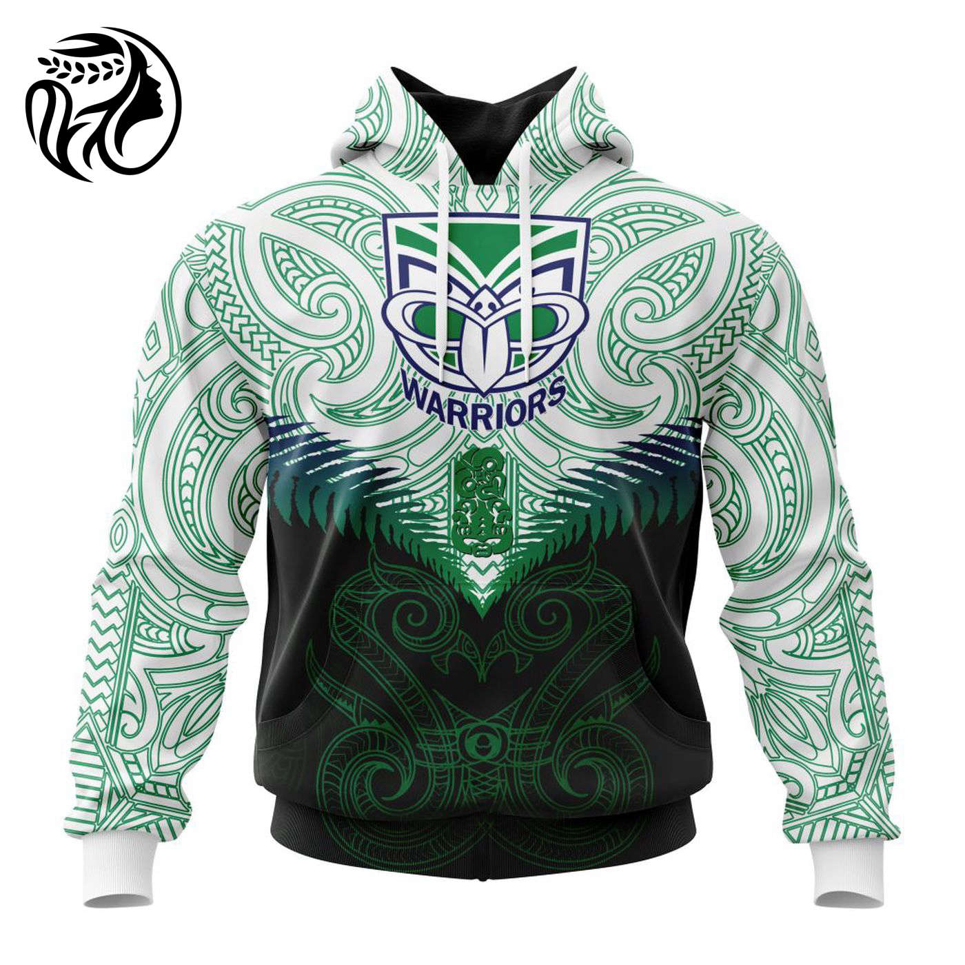 NRL New Zealand Warriors Maori Manaia Special Kits ST2201 3d Printed Hoodie 3d Printed Hoodie