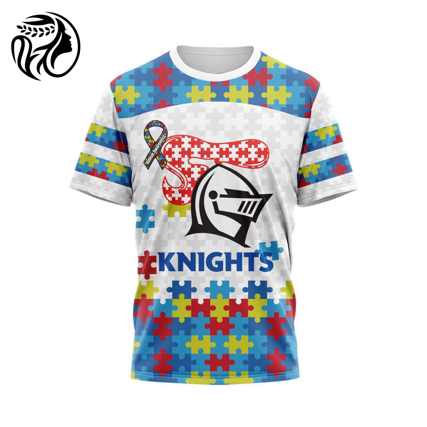 NRL Newcastle Knights Autism Awareness | Concept Kits 3d Printed Hoodie 3d Printed Hoodie