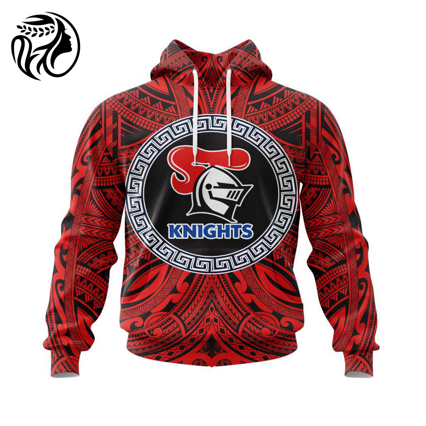 NRL Newcastle Knights Polynesian Concept Kits ST2201 3d Printed Hoodie 3d Printed Hoodie