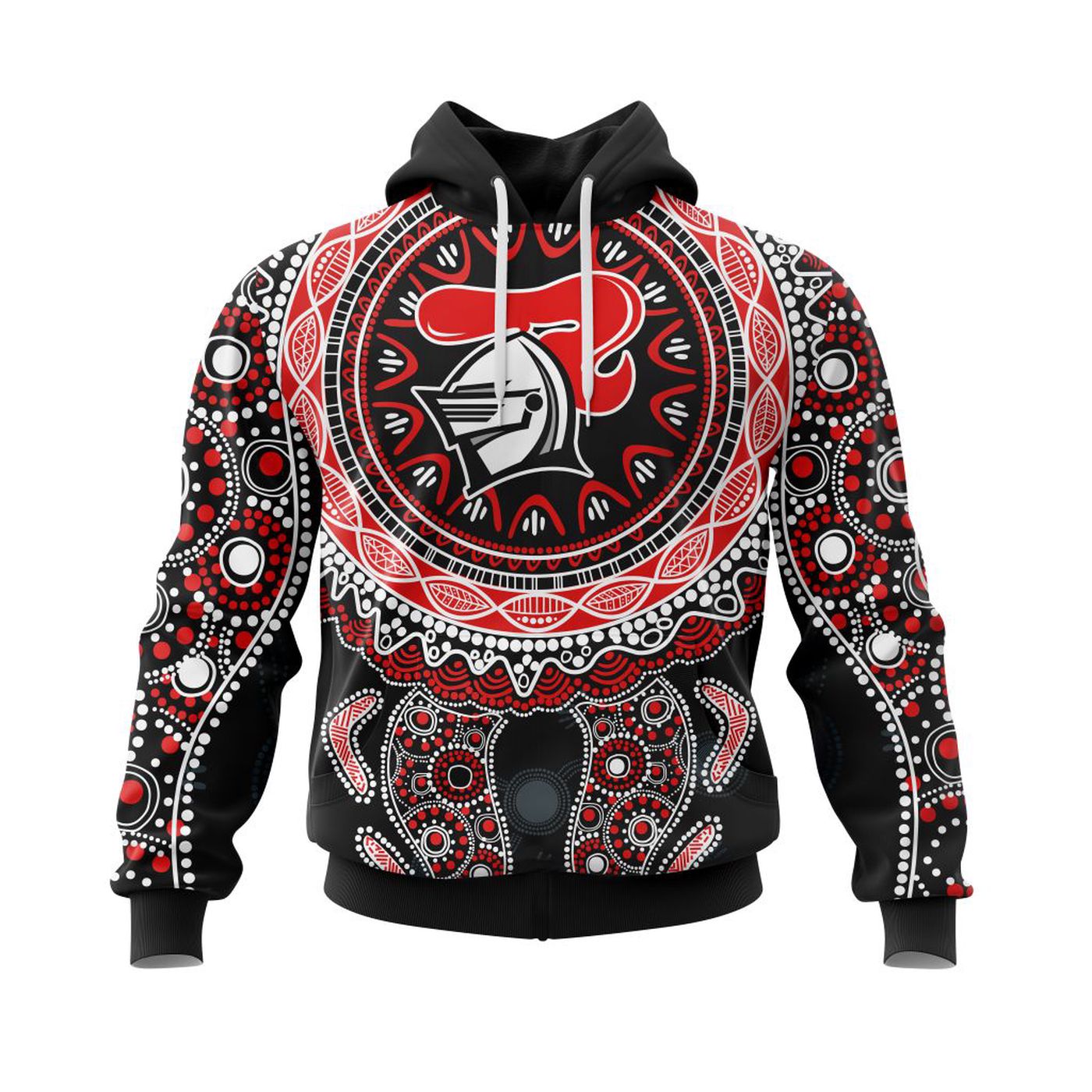 NRL Newcastle Knights  | Specialized 2021 Maori Concepts Kits V7 3d Printed Hoodie 3d Printed Hoodie