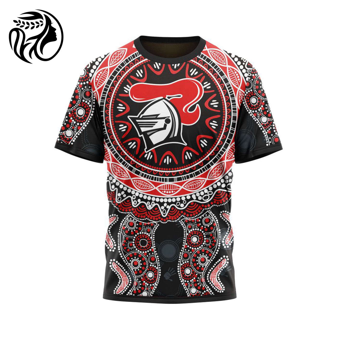 NRL Newcastle Knights  | Specialized 2021 Maori Concepts Kits V7 3d Printed Hoodie 3d Printed Hoodie