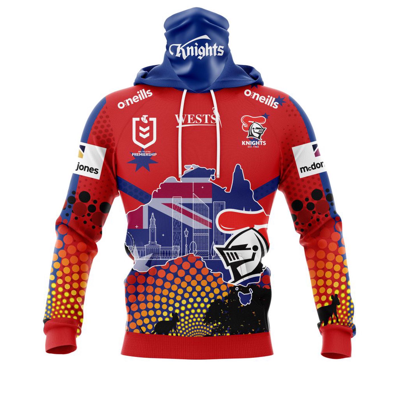 NRL Newcastle Knights | Specialized Concepts For Australia’s Day Kits V0122 3d Printed Hoodie 3d Printed Hoodie