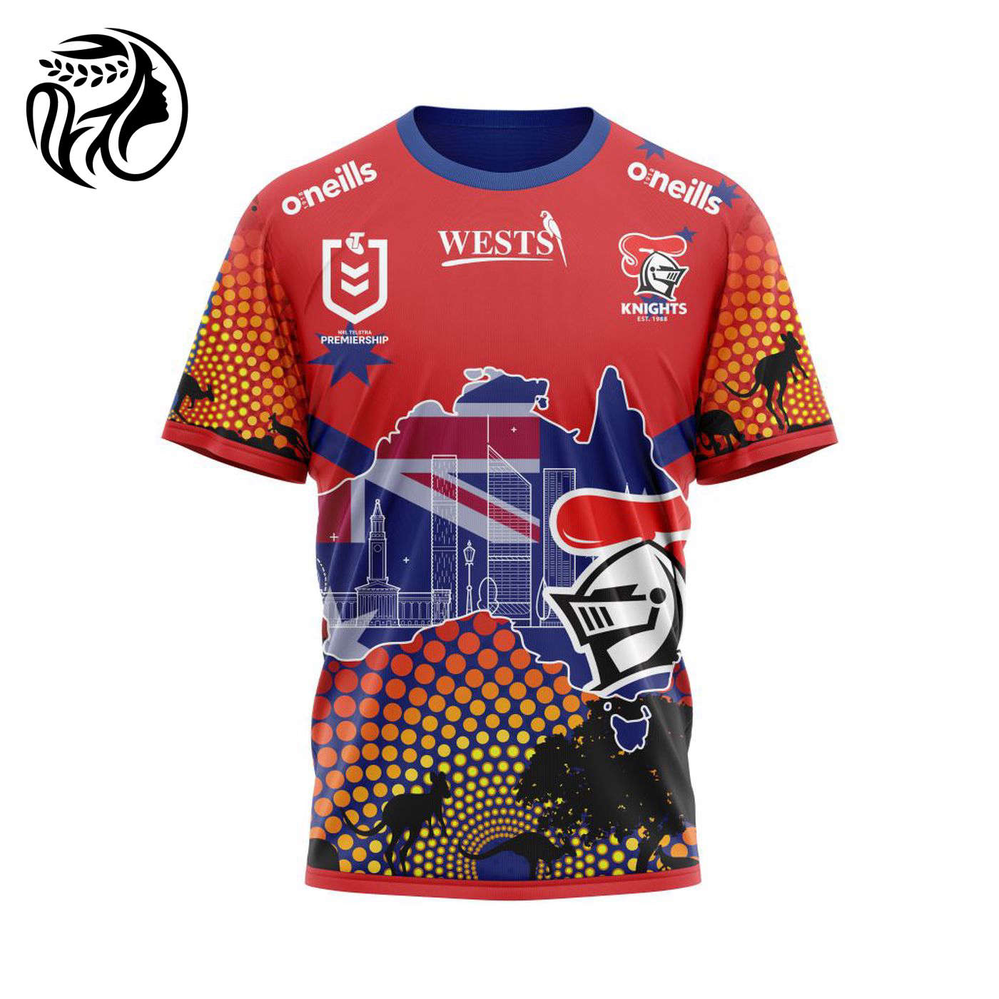 NRL Newcastle Knights | Specialized Concepts For Australia’s Day Kits V0122 3d Printed Hoodie 3d Printed Hoodie
