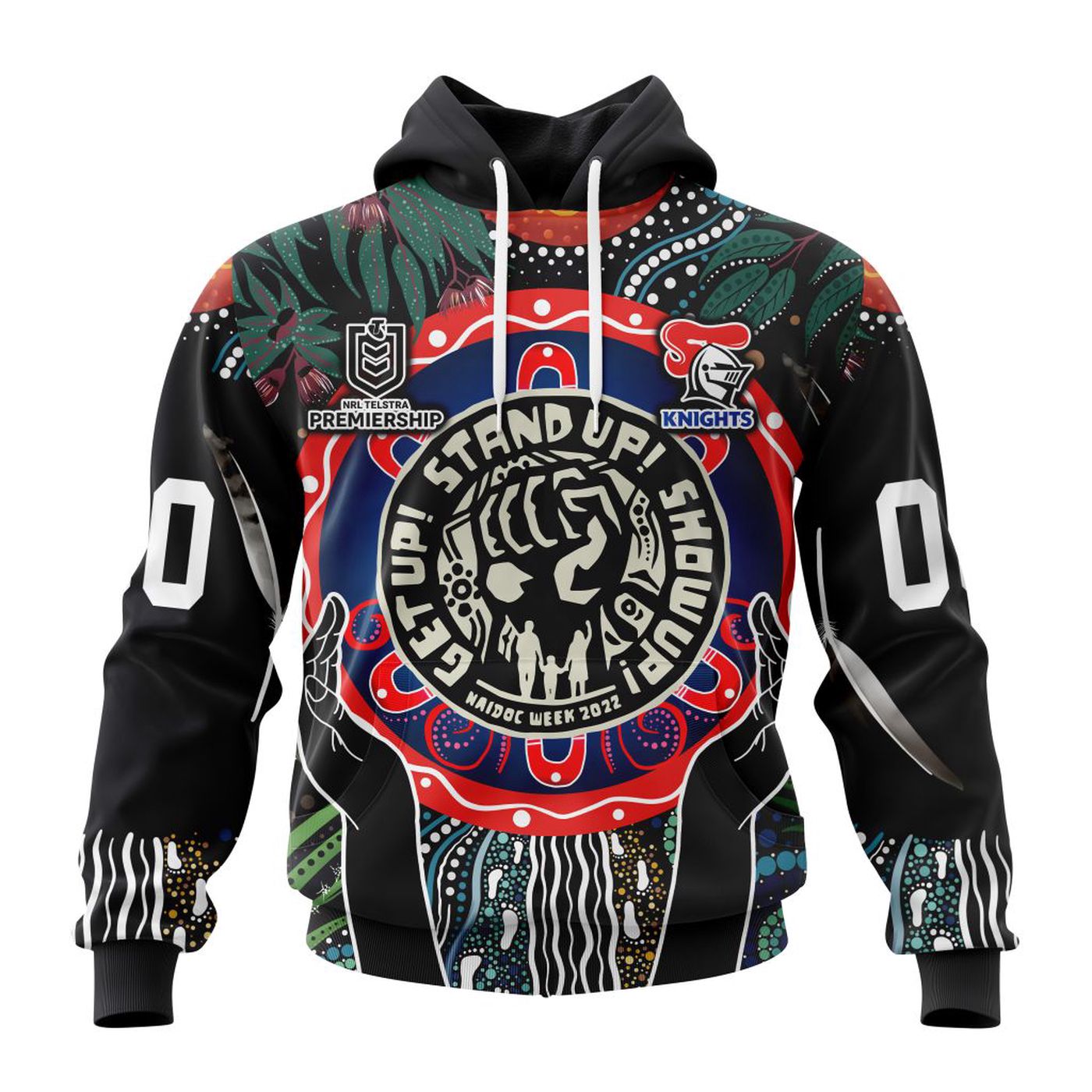NRL Newcastle Knights | Specialized Concepts Kits For Naidoc Event V0122 3d Printed Hoodie 3d Printed Hoodie
