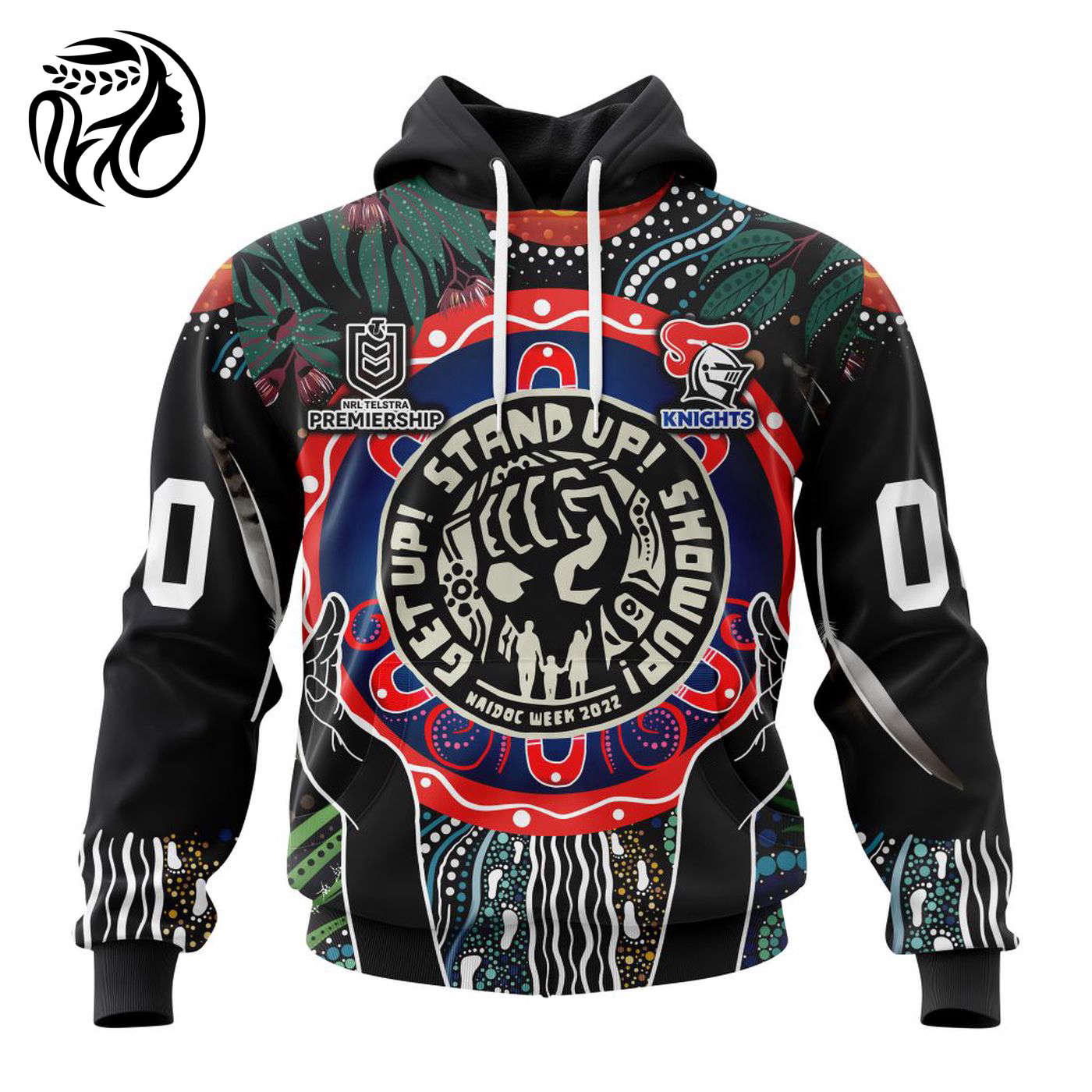 NRL Newcastle Knights | Specialized Concepts Kits For Naidoc Event V0122 3d Printed Hoodie 3d Printed Hoodie