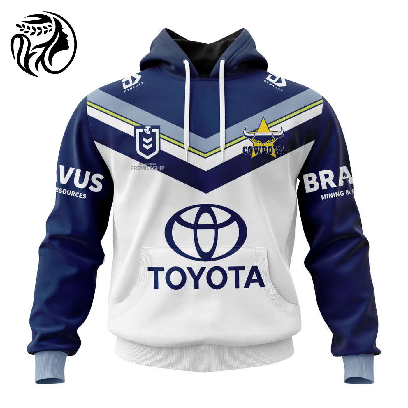 NRL North Queensland Cowboys Away Kits 2023 3d Printed Hoodie 3d Printed Hoodie