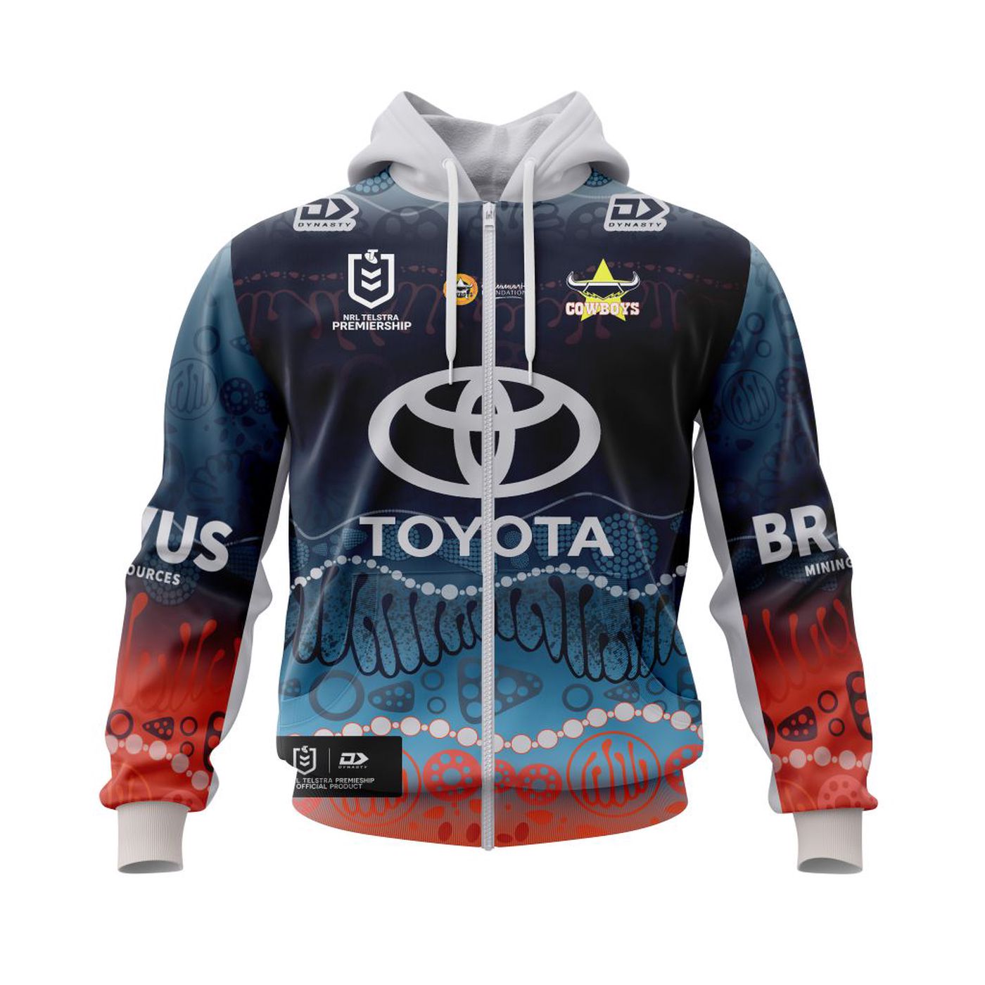 NRL North Queensland Cowboys Indigenous Kits 2022 3d Printed Hoodie 3d Printed Hoodie