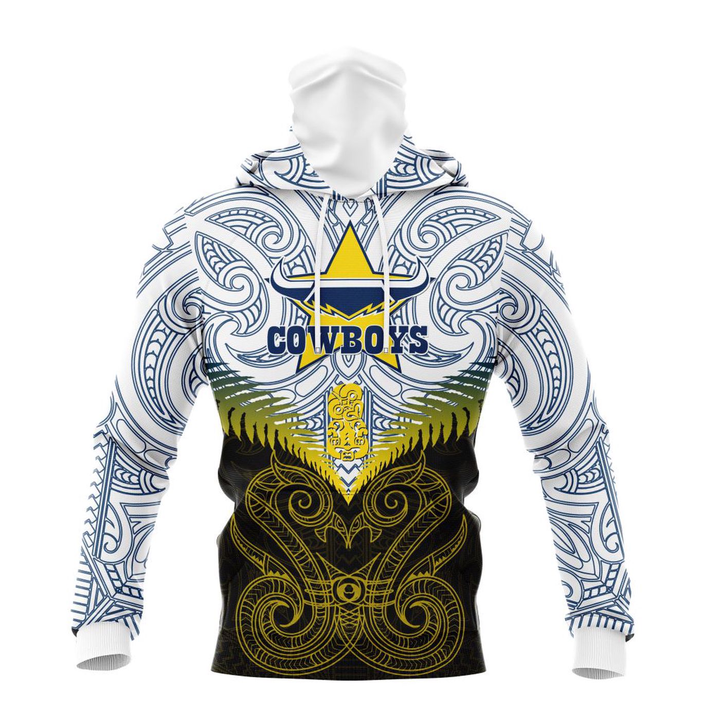 NRL North Queensland Cowboys Maori Manaia Special Kits ST2201 3d Printed Hoodie 3d Printed Hoodie