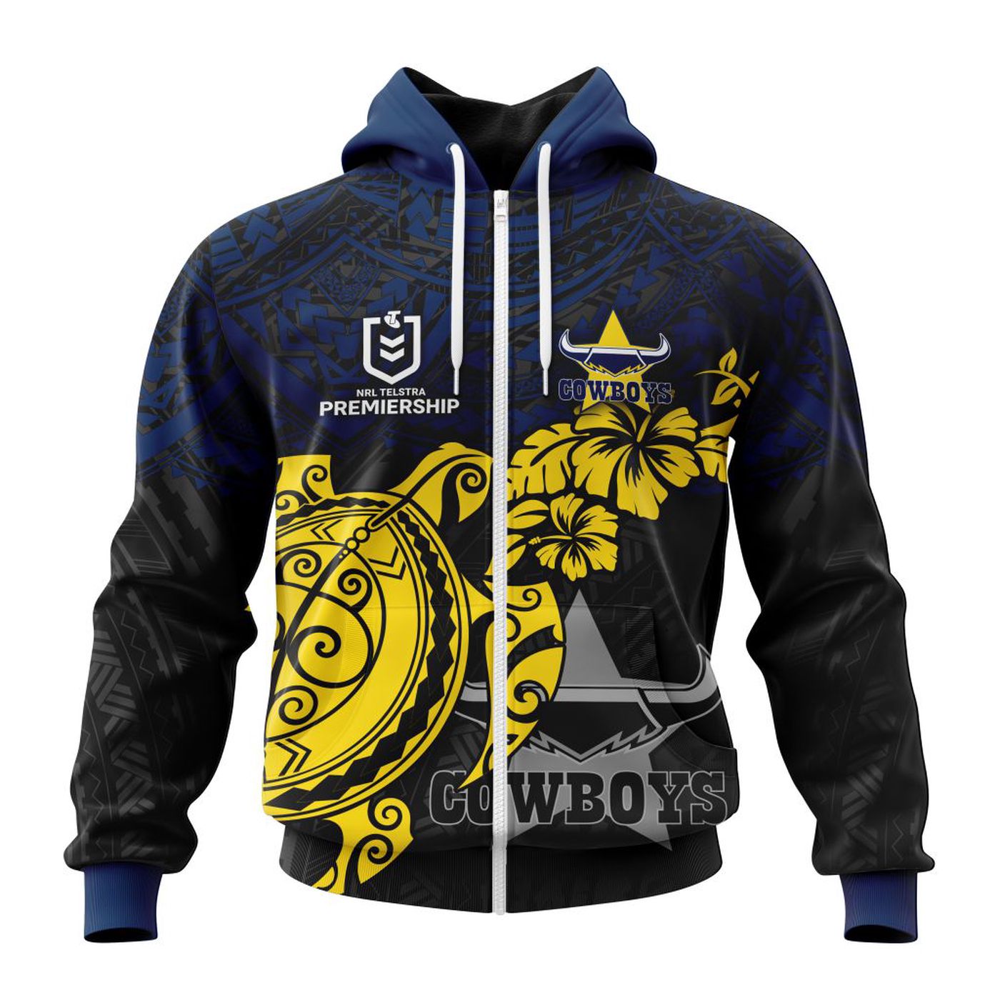 NRL North Queensland Cowboys Polynesian Concept Kits ST2202 3d Printed Hoodie 3d Printed Hoodie