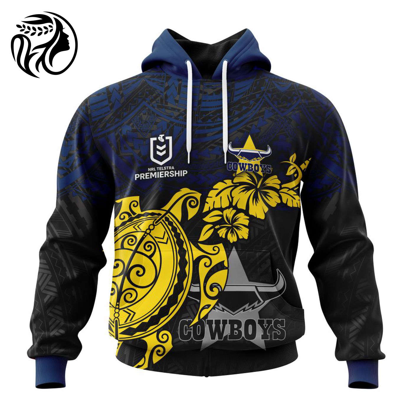 NRL North Queensland Cowboys Polynesian Concept Kits ST2202 3d Printed Hoodie 3d Printed Hoodie