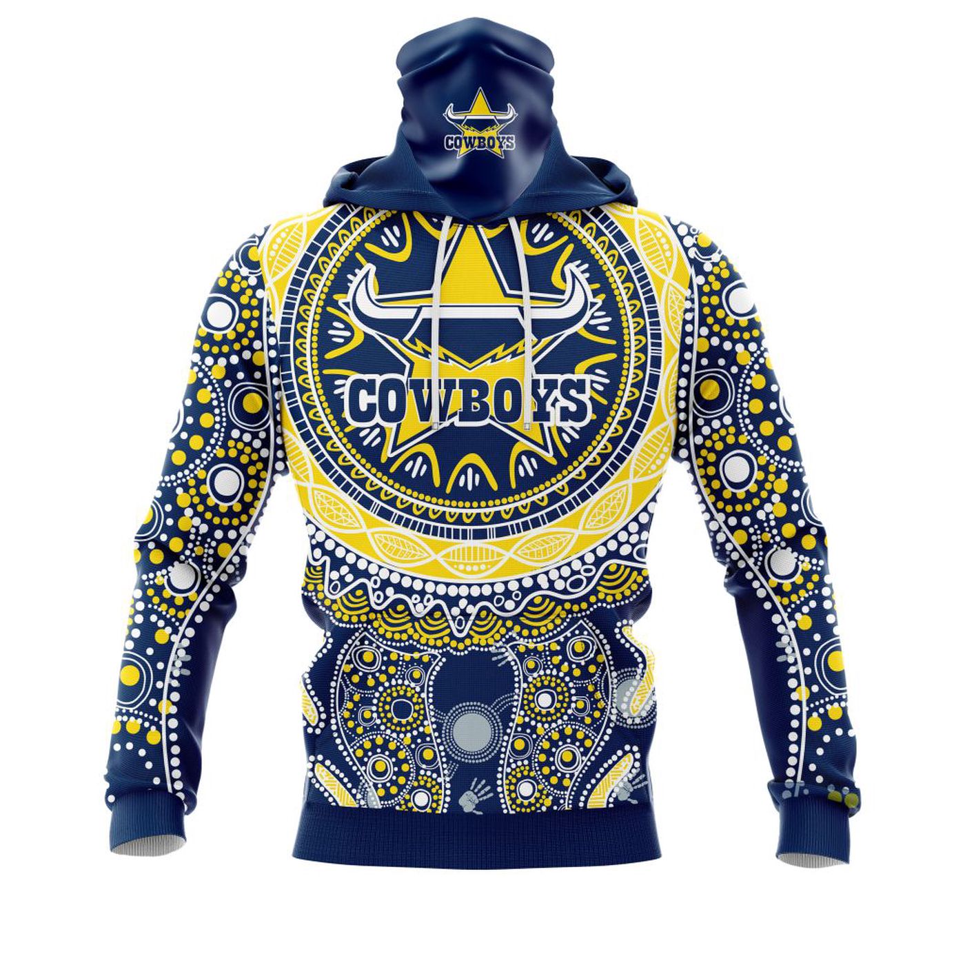 NRL North Queensland Cowboys  | Specialized 2021 Maori Concepts Kits V7 3d Printed Hoodie 3d Printed Hoodie