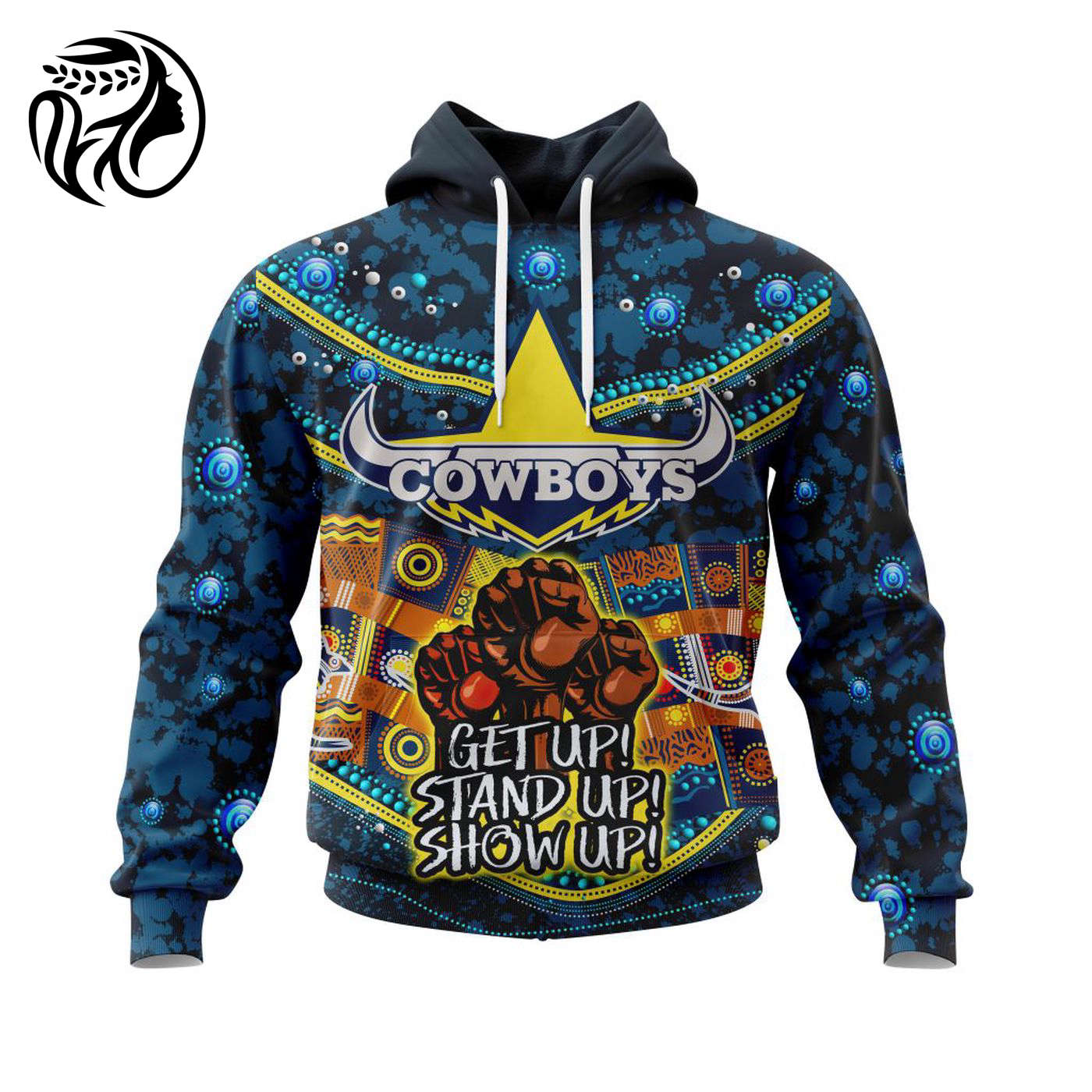 NRL North Queensland Cowboys | Specialized Indigenous Kits For NAIDOC Week ST2201 3d Printed Hoodie 3d Printed Hoodie