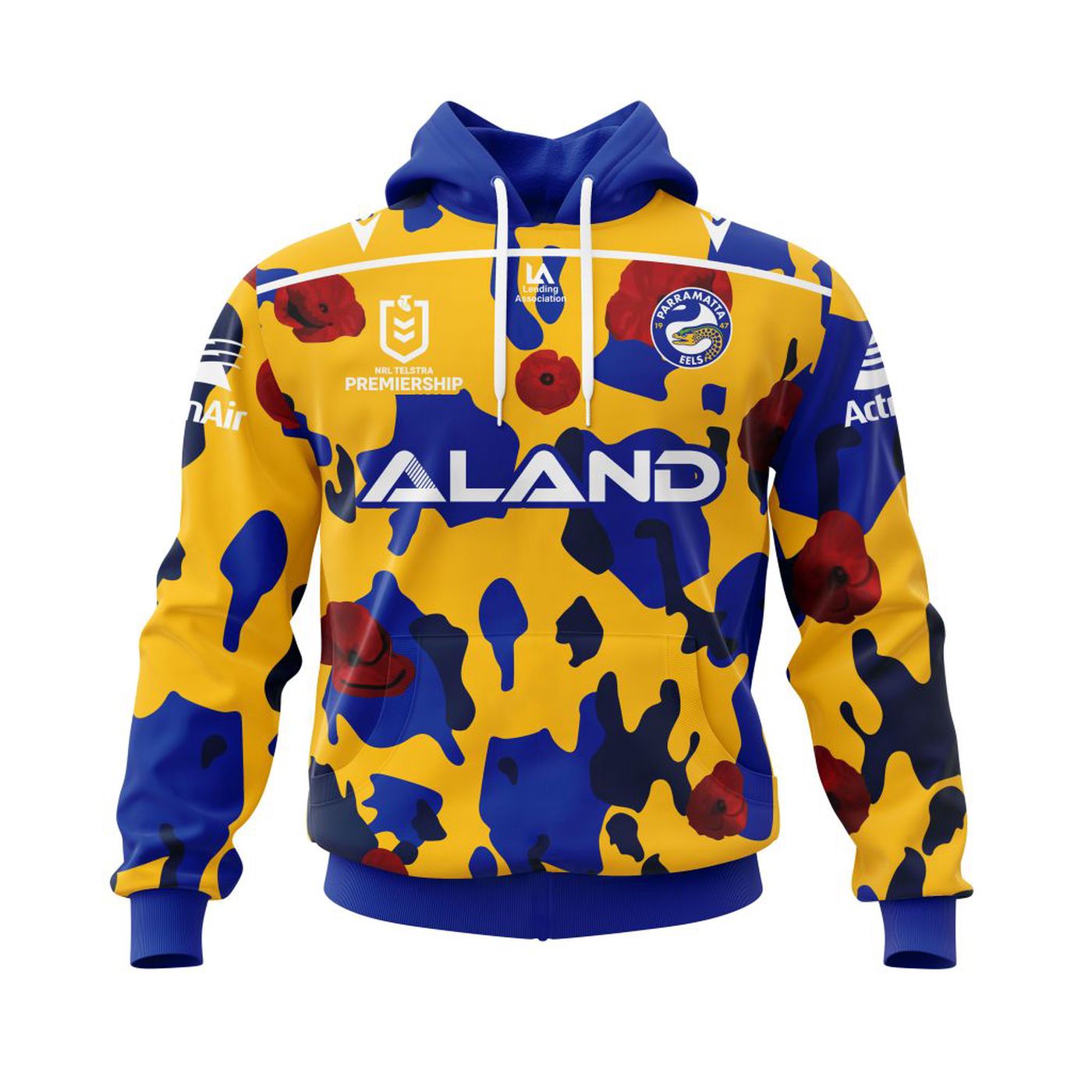 NRL Parramatta Eels Anzac Day Kits 2022 3d Printed Hoodie 3d Printed Hoodie