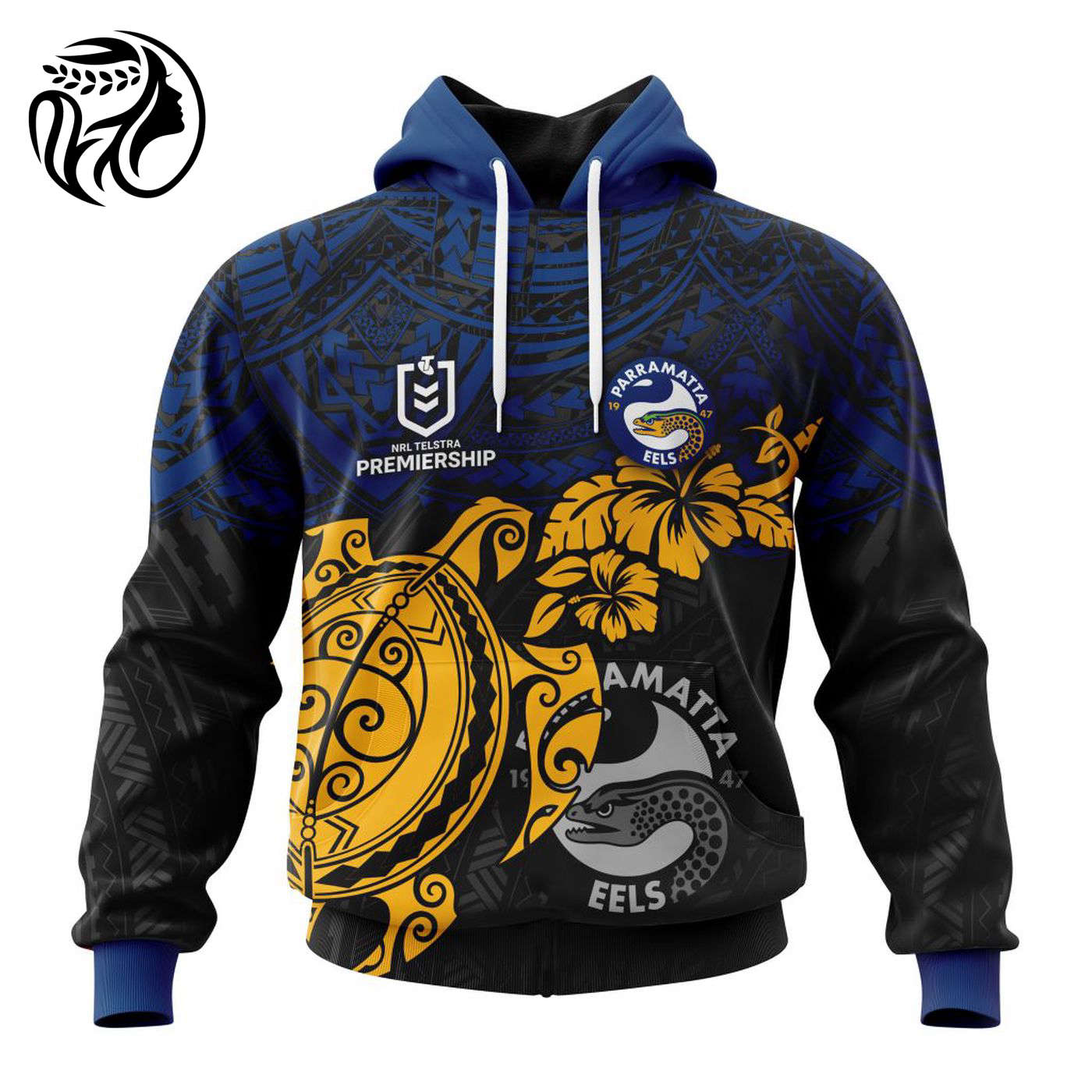 NRL Parramatta Eels Polynesian Concept Kits ST2202 3d Printed Hoodie 3d Printed Hoodie