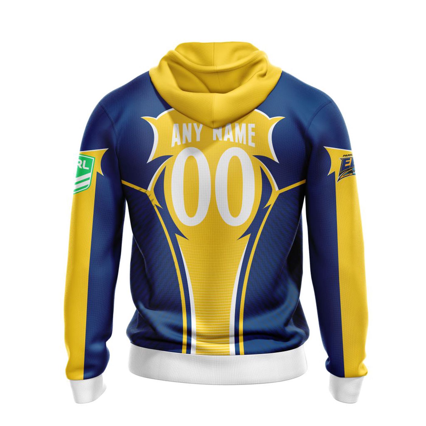 NRL Parramatta Eels | Specialized 2021 Concepts Kits 04 V1 3d Printed Hoodie 3d Printed Hoodie