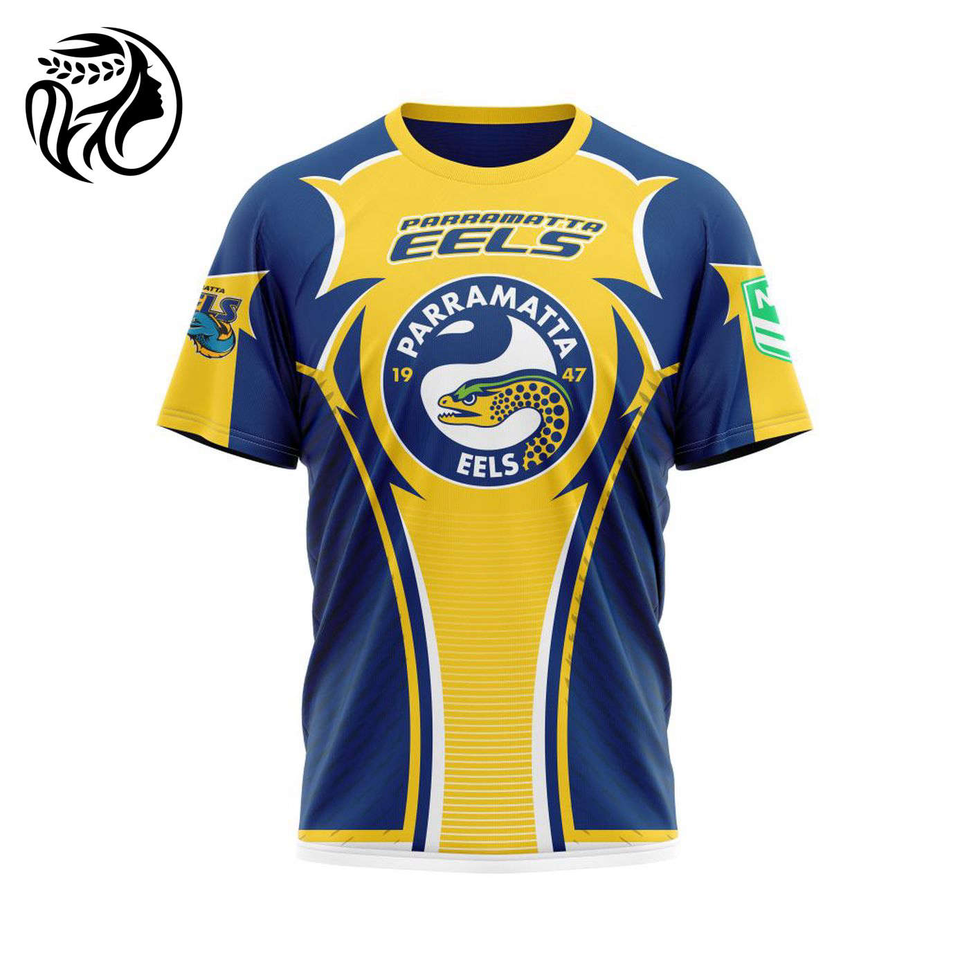 NRL Parramatta Eels | Specialized 2021 Concepts Kits 04 V1 3d Printed Hoodie 3d Printed Hoodie