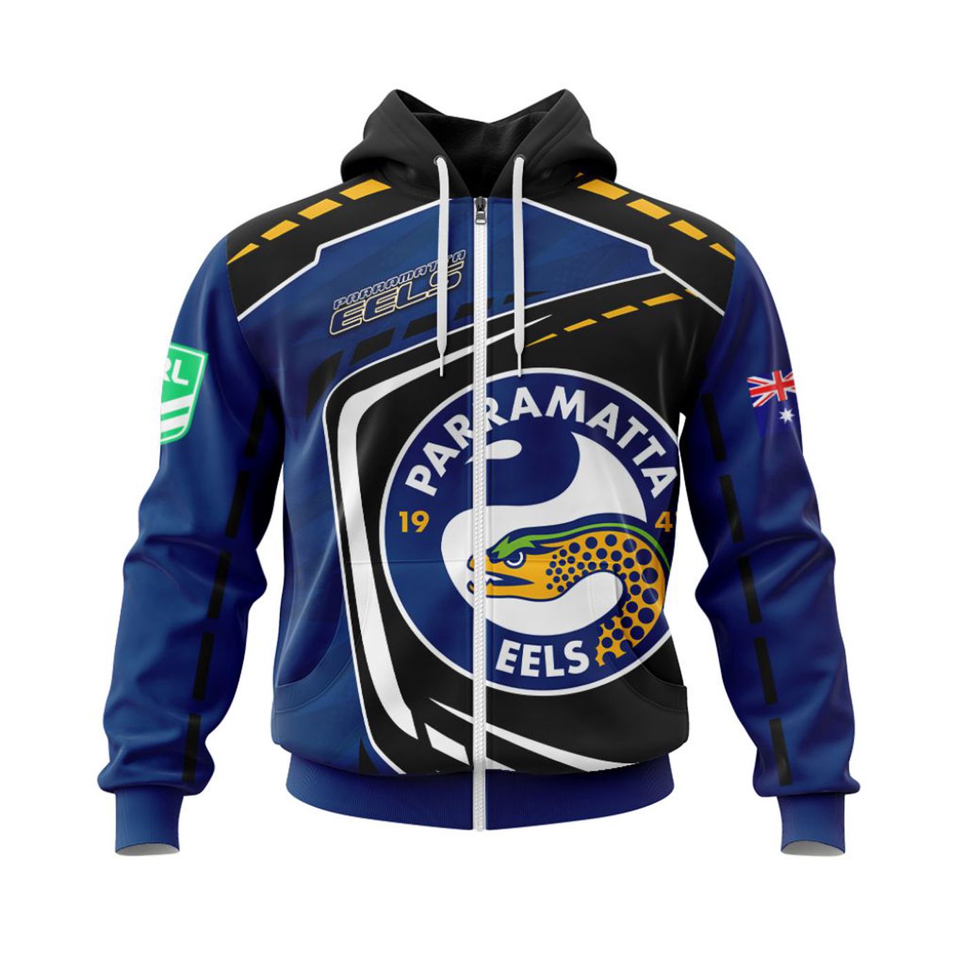 NRL Parramatta Eels | Specialized 2021 Concepts Kits 3d Printed Hoodie 3d Printed Hoodie