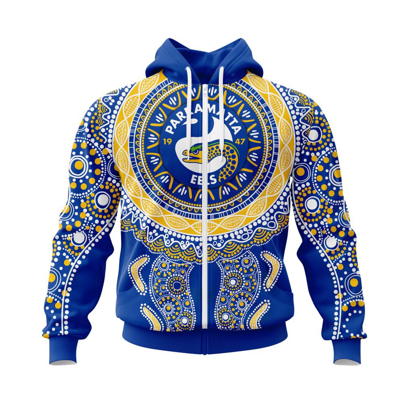 NRL Parramatta Eels  | Specialized 2021 Maori Concepts Kits V7 3d Printed Hoodie 3d Printed Hoodie