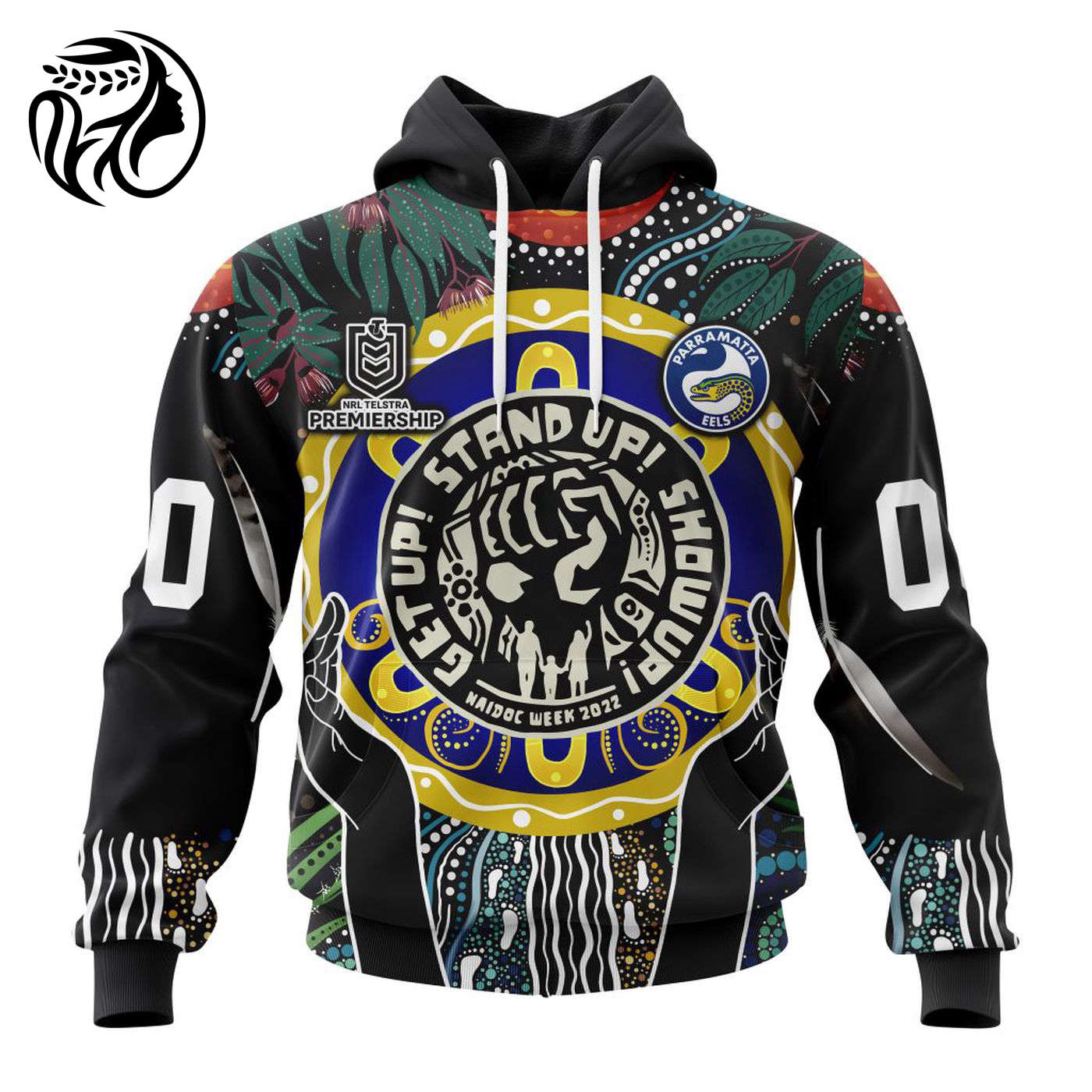 NRL Parramatta Eels | Specialized Concepts Kits For Naidoc Event V0122 3d Printed Hoodie 3d Printed Hoodie