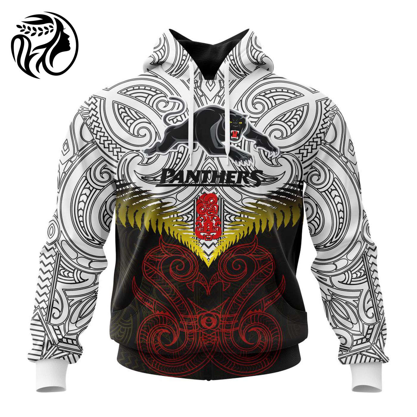 NRL Penrith Panthers Maori Manaia Special Kits ST2201 3d Printed Hoodie 3d Printed Hoodie
