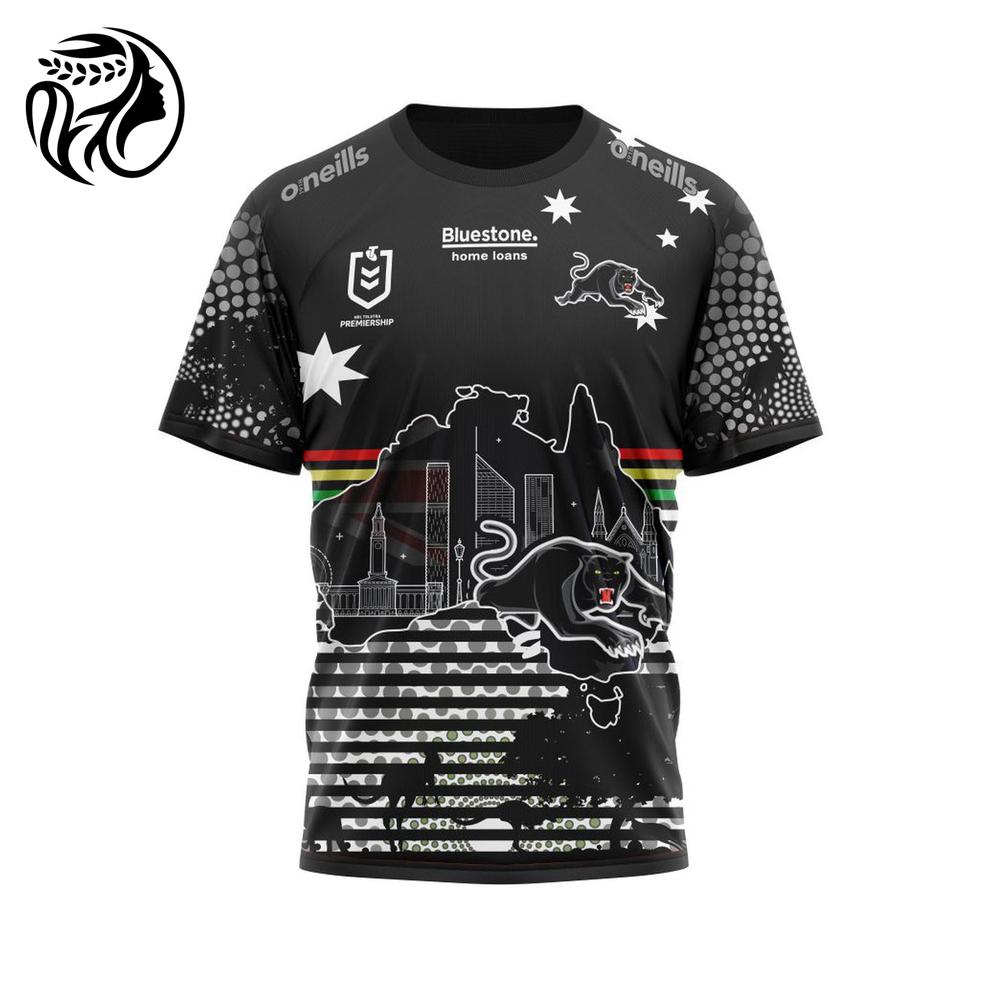 NRL Penrith Panthers | Specialized Concepts For Australia’s Day Kits V0122 3d Printed Hoodie 3d Printed Hoodie