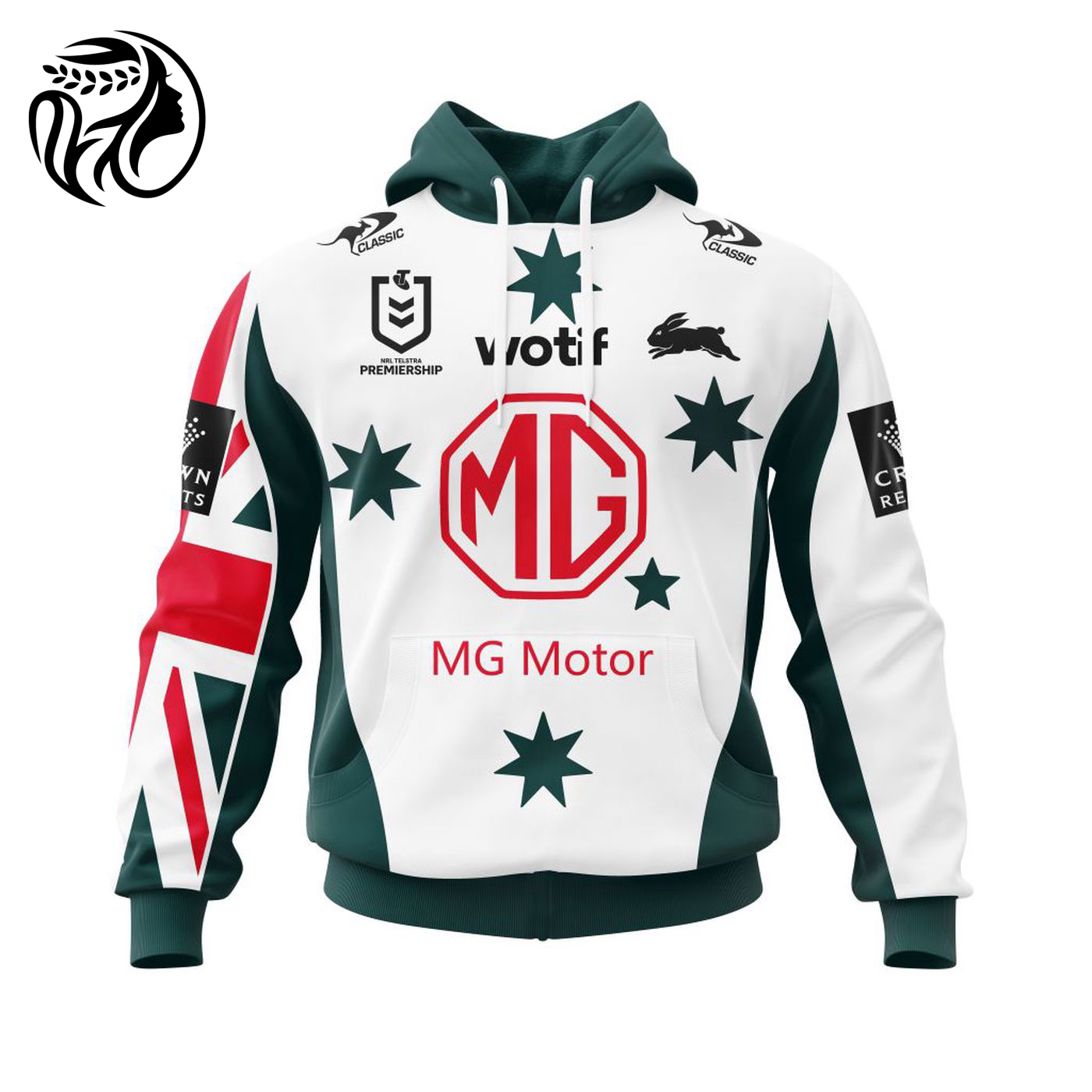 NRL South Sydney Rabbitohs Anzac Day Kits 2022 3d Printed Hoodie 3d Printed Hoodie
