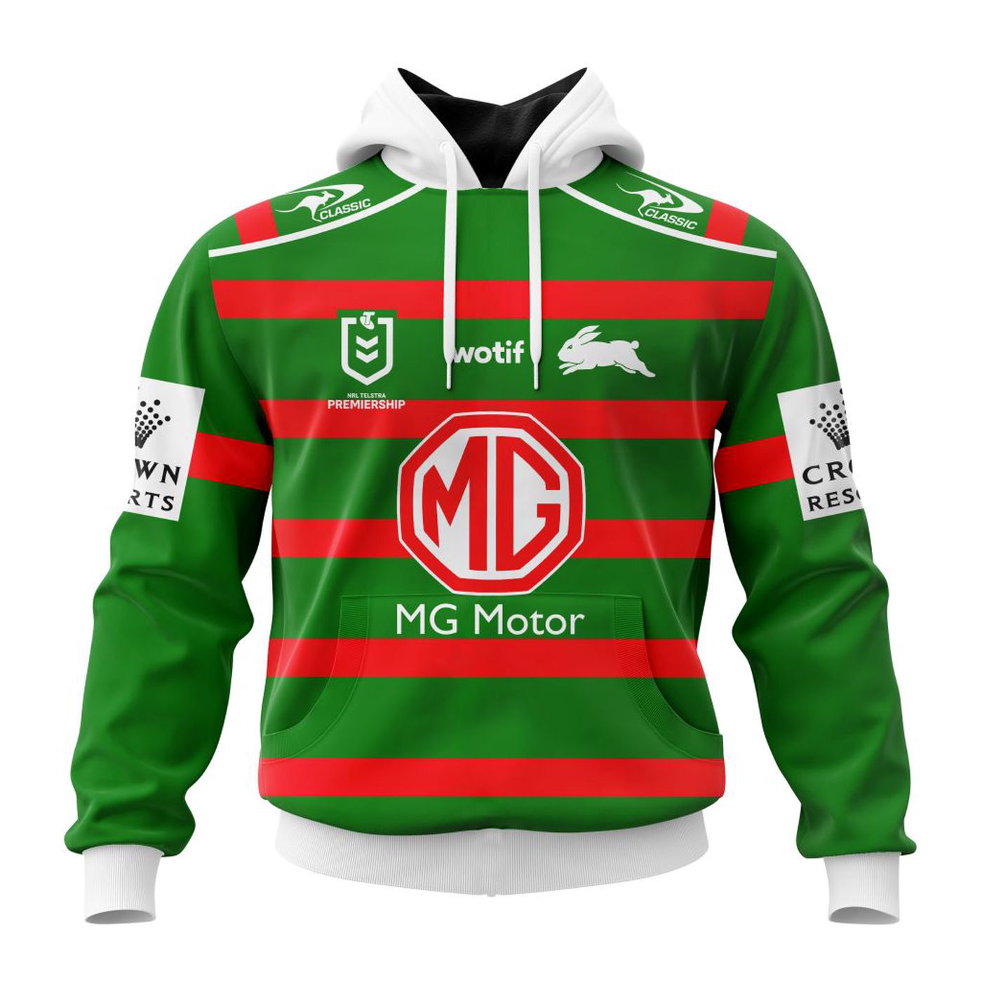 NRL South Sydney Rabbitohs Away Kits 2023 3d Printed Hoodie 3d Printed Hoodie