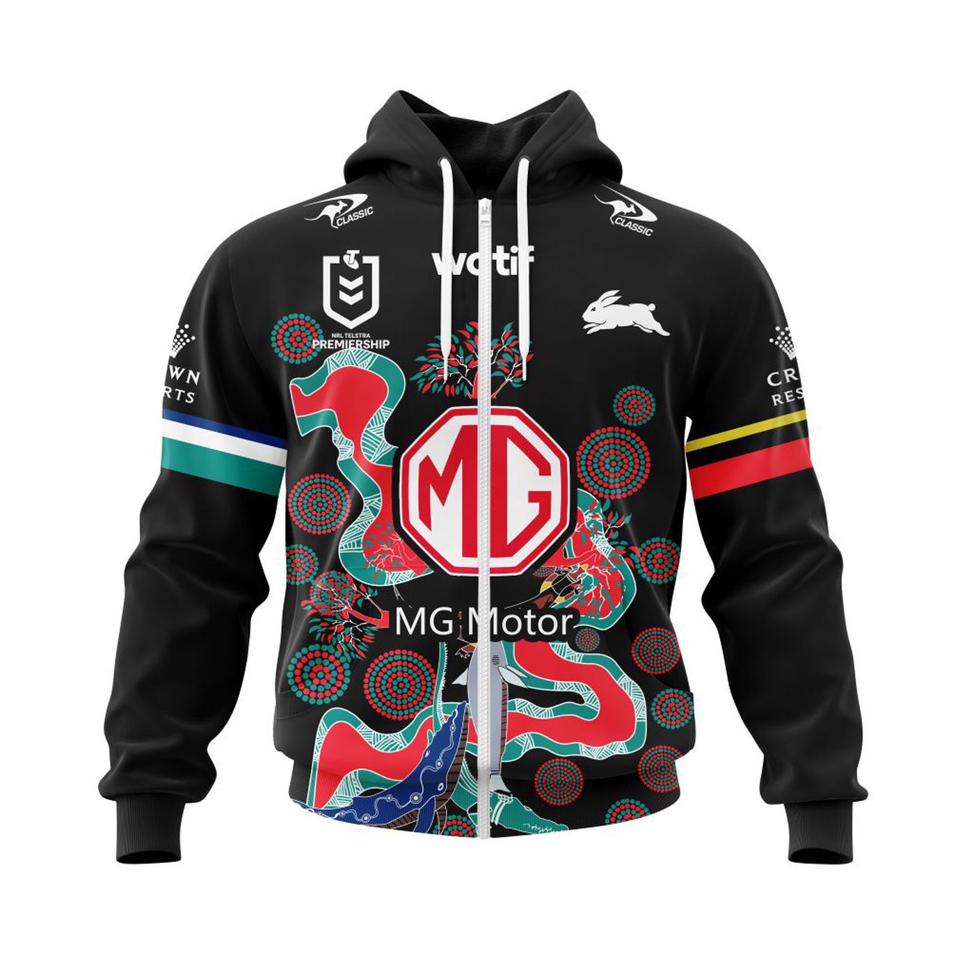 NRL South Sydney Rabbitohs Indigenous Kits 2022 3d Printed Hoodie 3d Printed Hoodie
