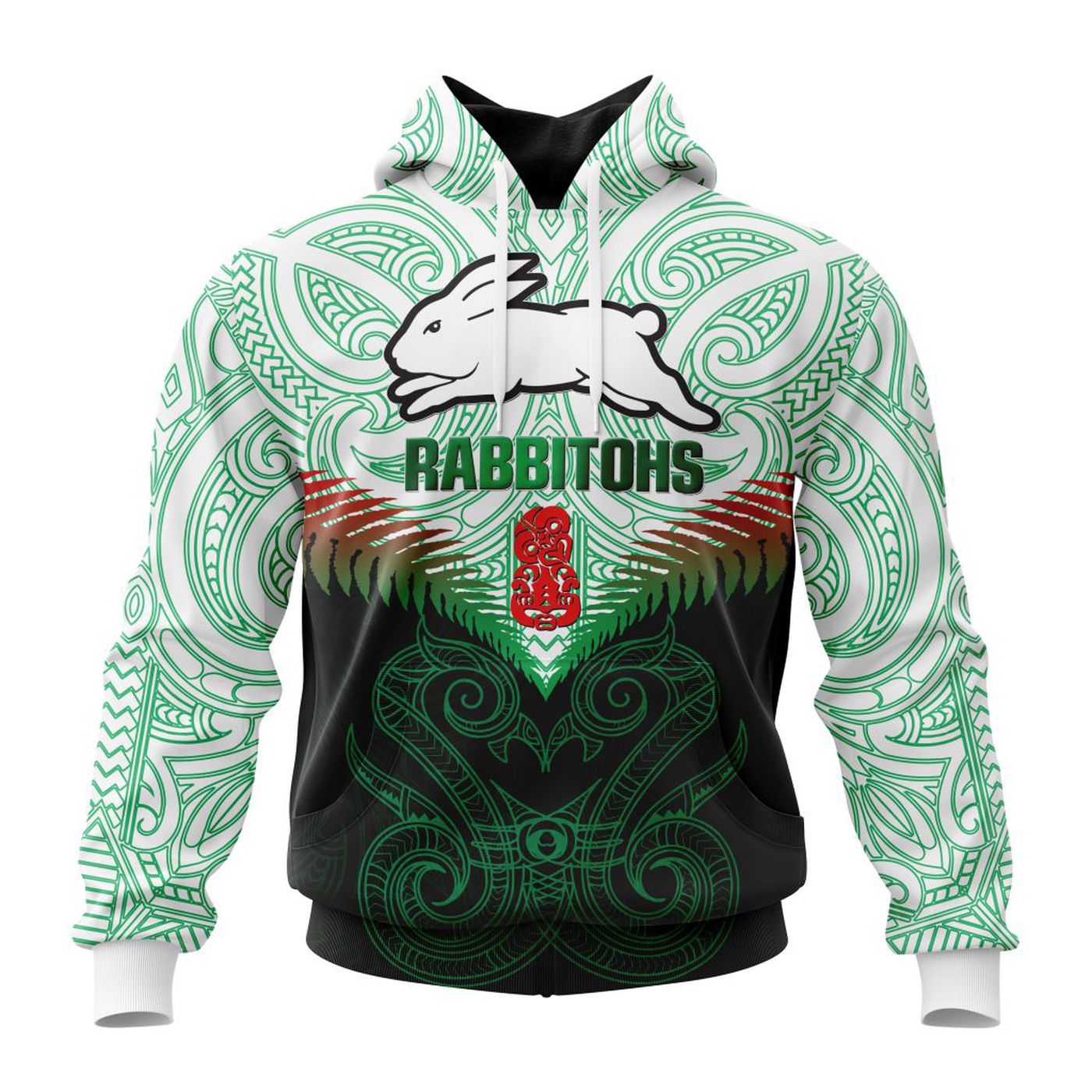 NRL South Sydney Rabbitohs Maori Manaia Special Kits ST2201 3d Printed Hoodie 3d Printed Hoodie
